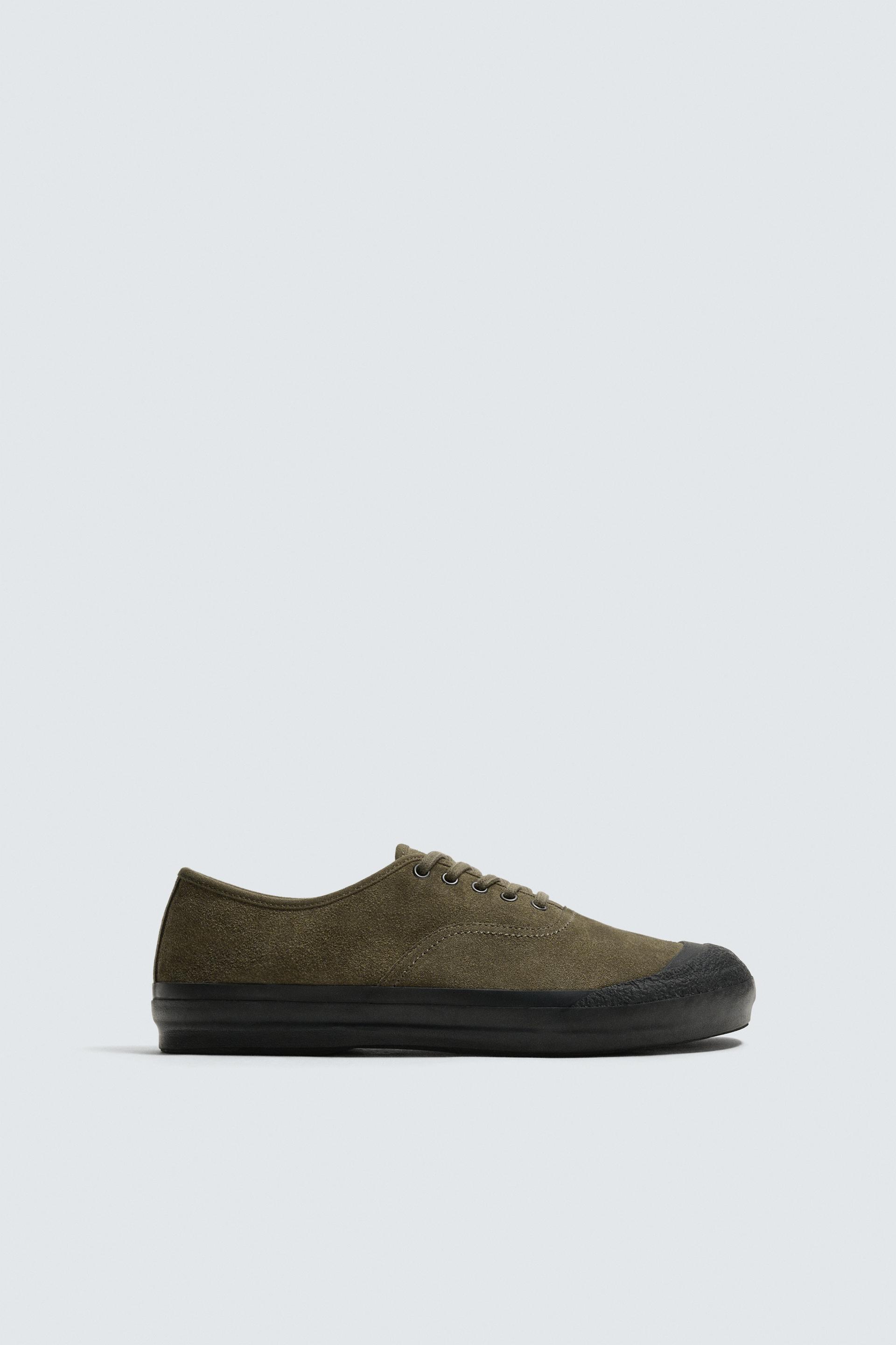 LEATHER SNEAKERS by ZARA