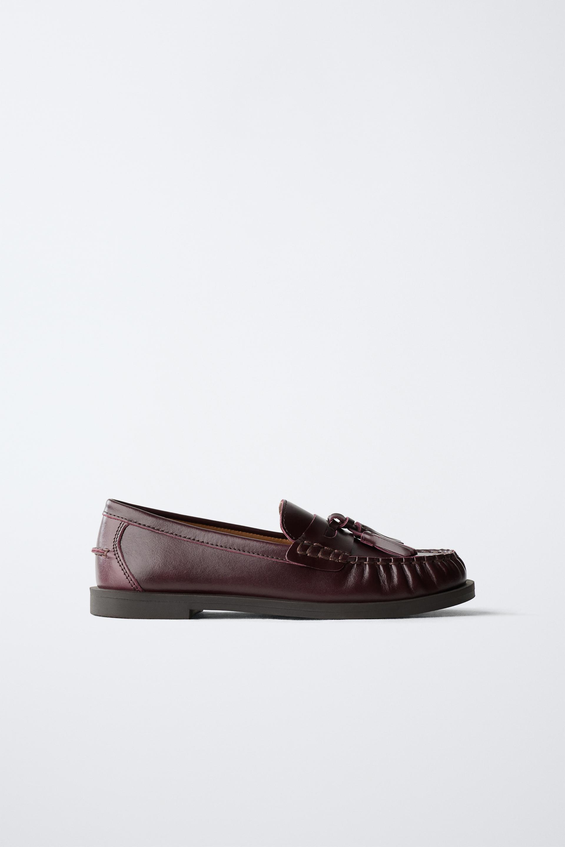 LEATHER TASSELED LOAFERS LIMITED EDITION by ZARA