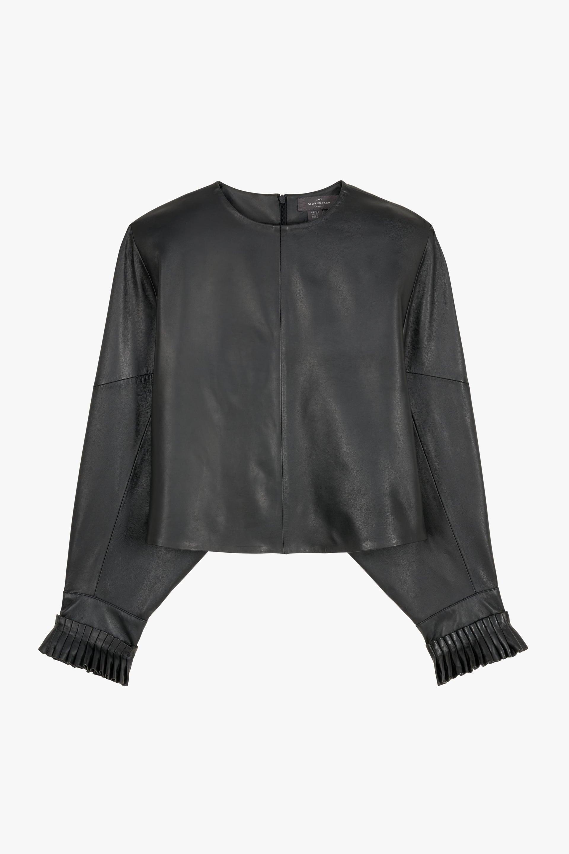 LEATHER TOP X STEFANO PILATI by ZARA