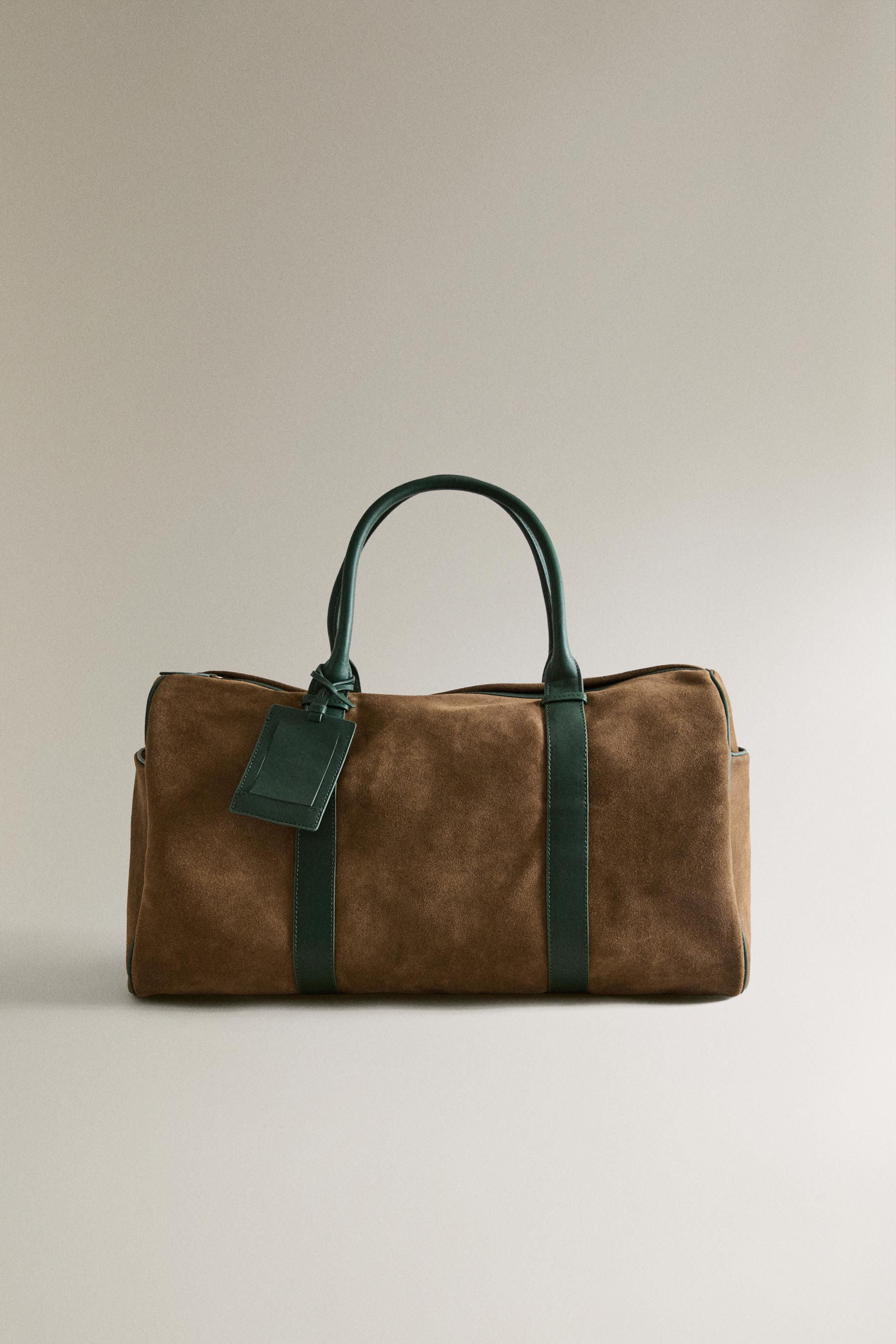 LEATHER TRAVEL BAG by ZARA