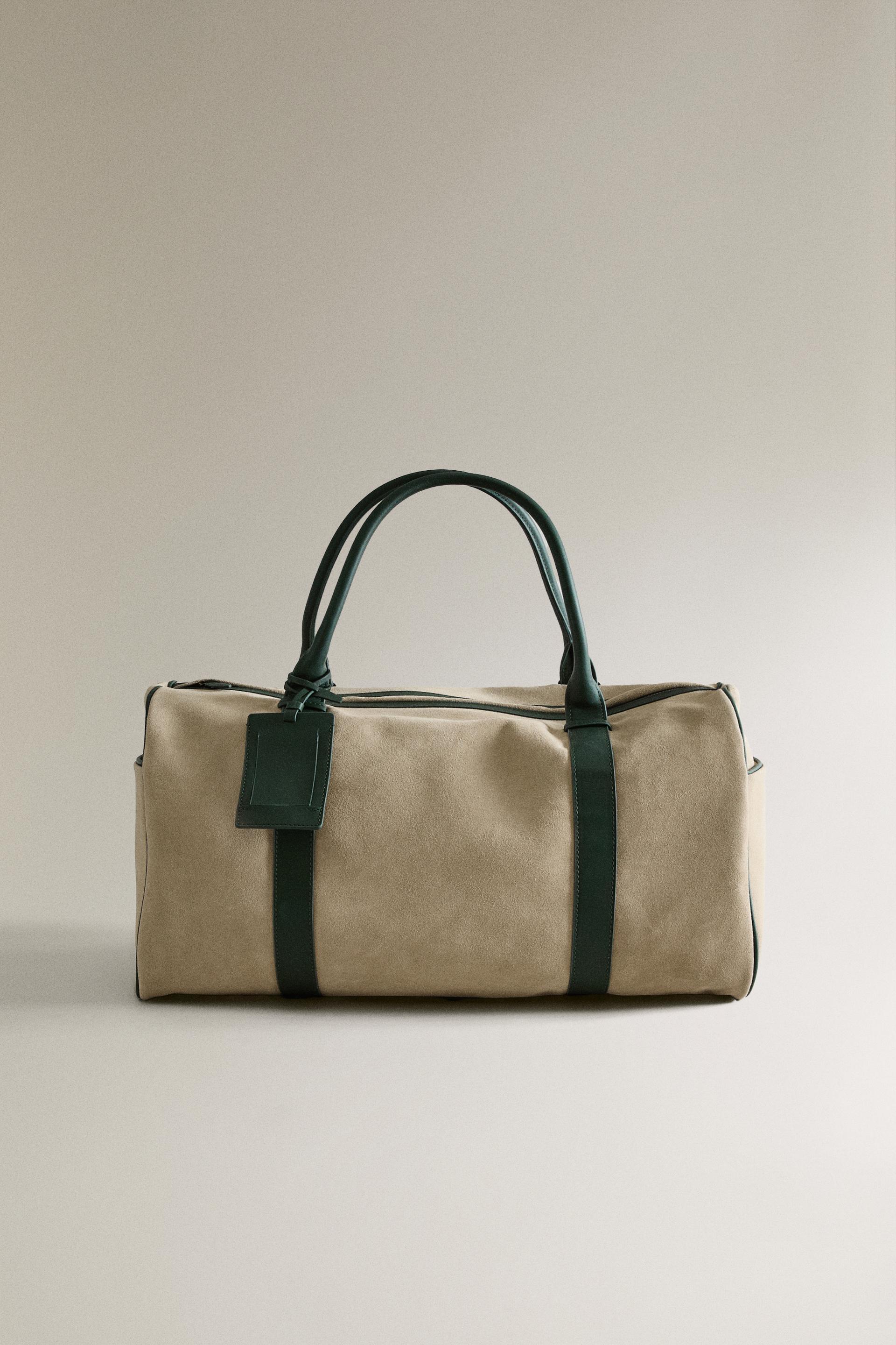 LEATHER TRAVEL BAG by ZARA