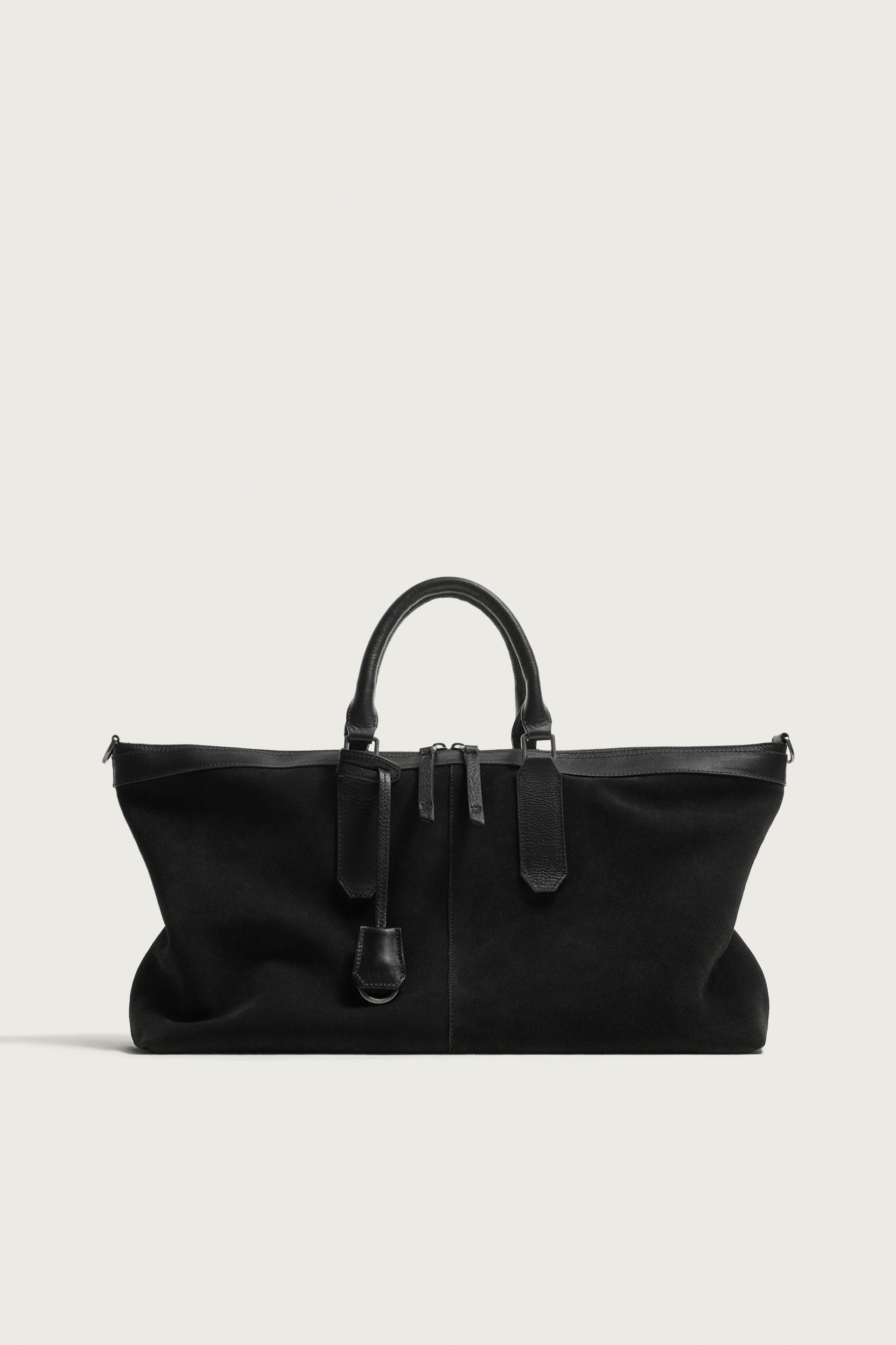LEATHER TRAVEL BAG by ZARA