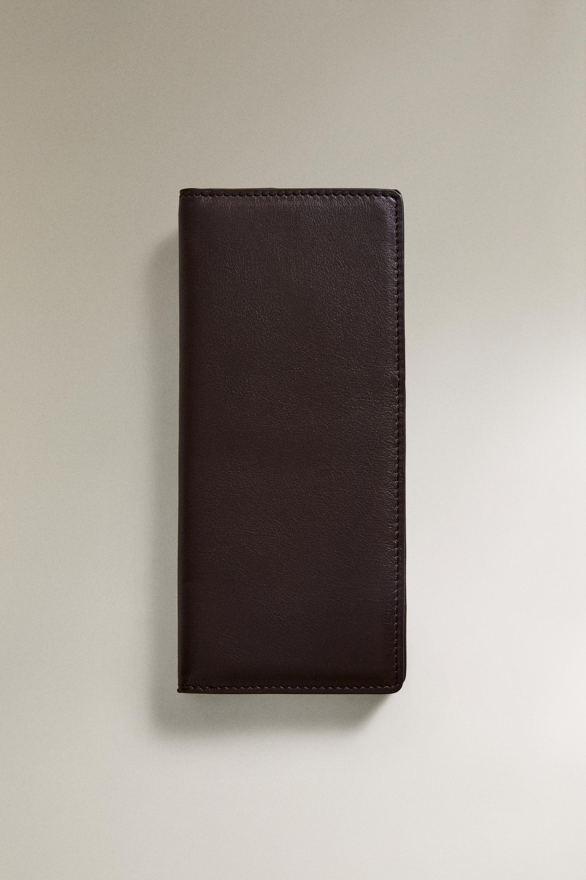 LEATHER TRAVEL ORGANIZER WALLET by ZARA