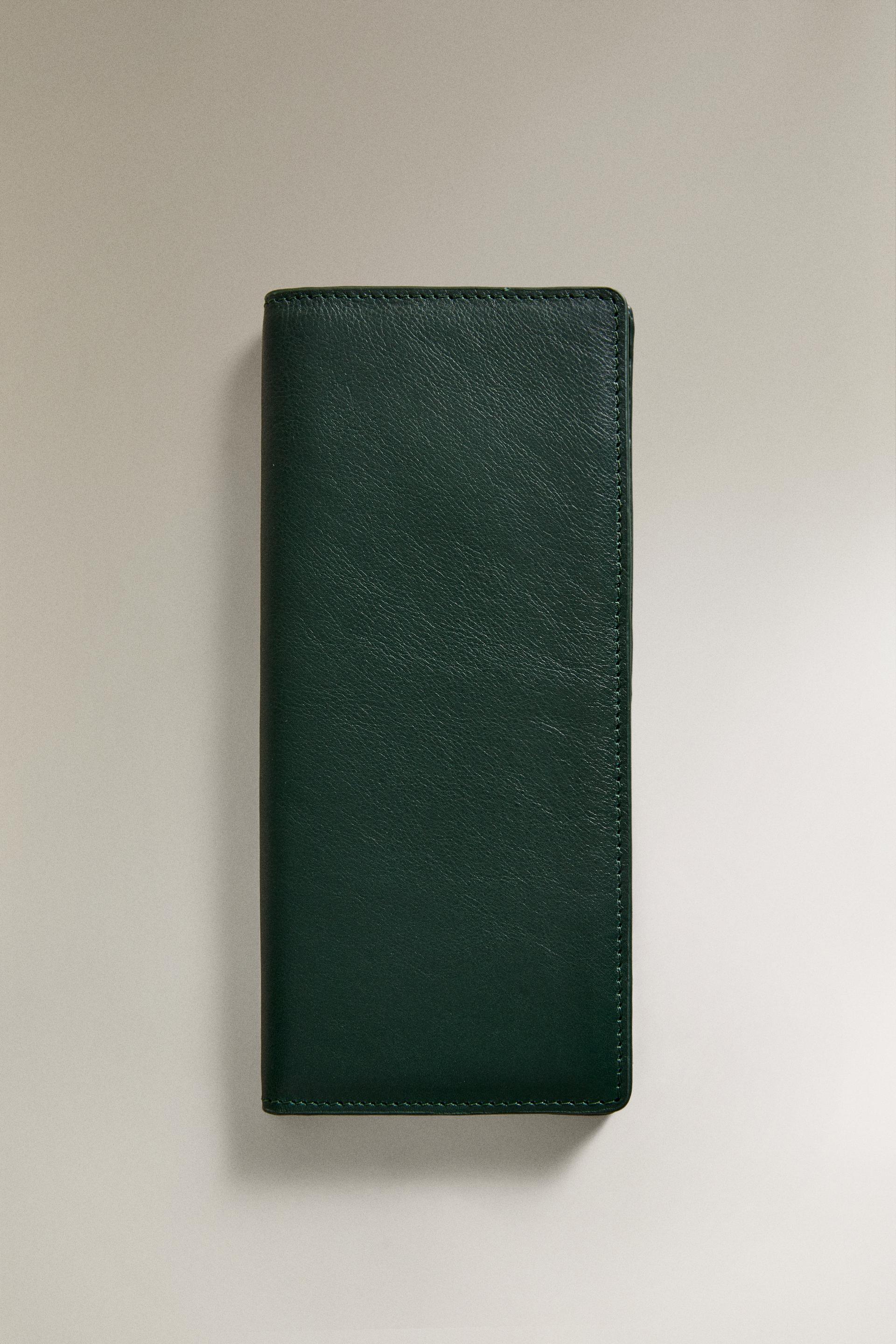LEATHER TRAVEL ORGANIZER WALLET by ZARA