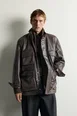 LEATHER UTILITY POCKET JACKET by ZARA