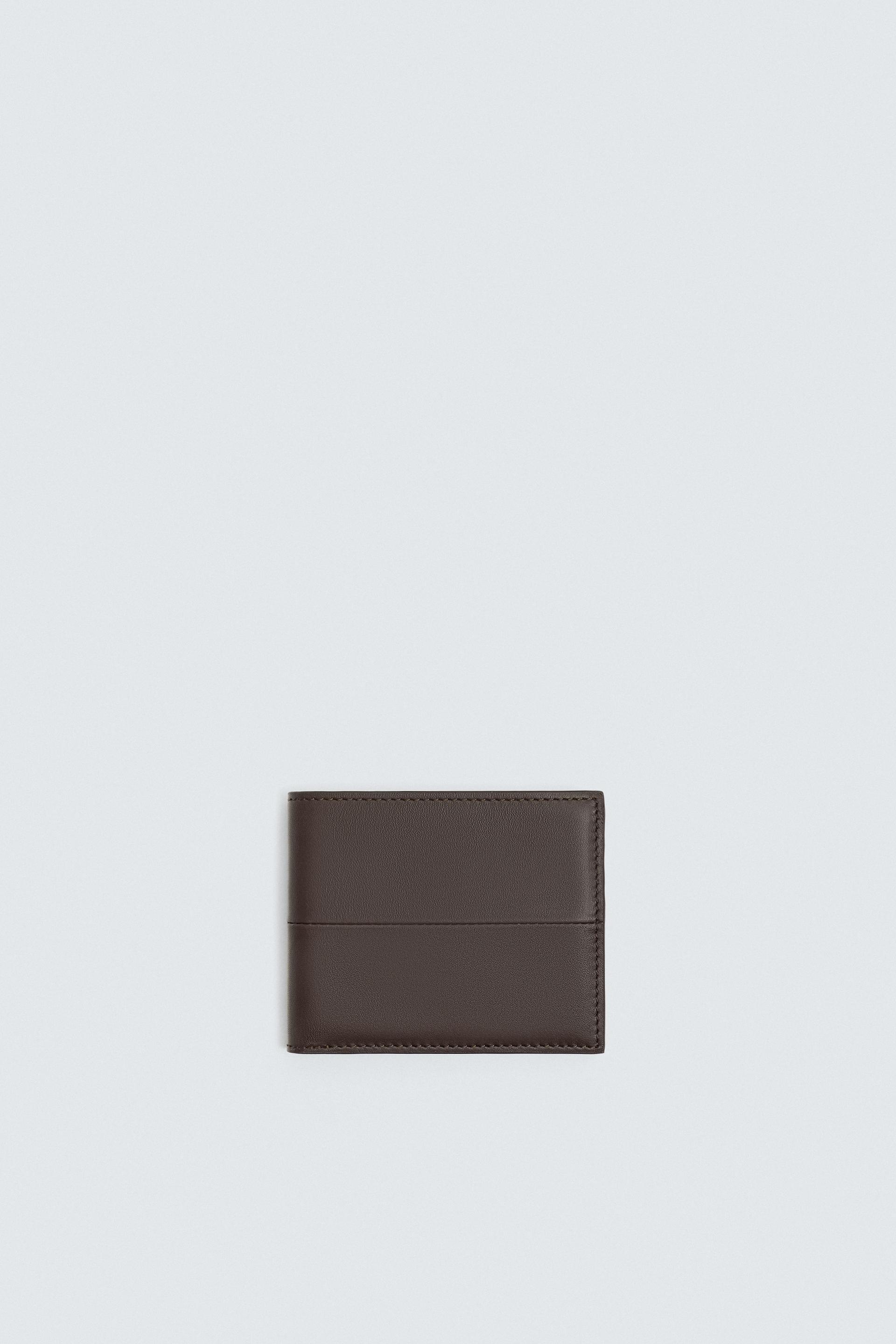 LEATHER WALLET by ZARA