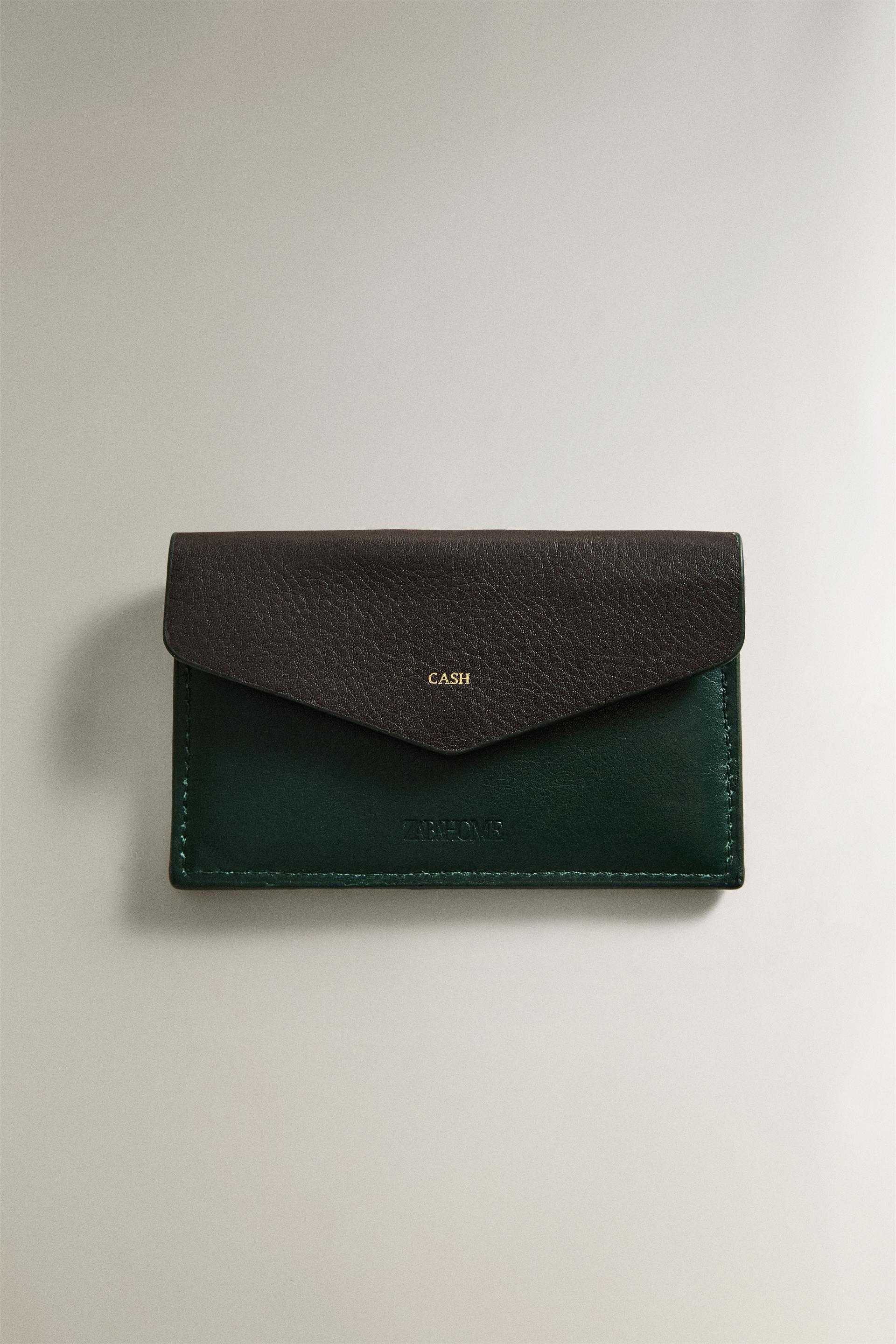 LEATHER WALLET by ZARA