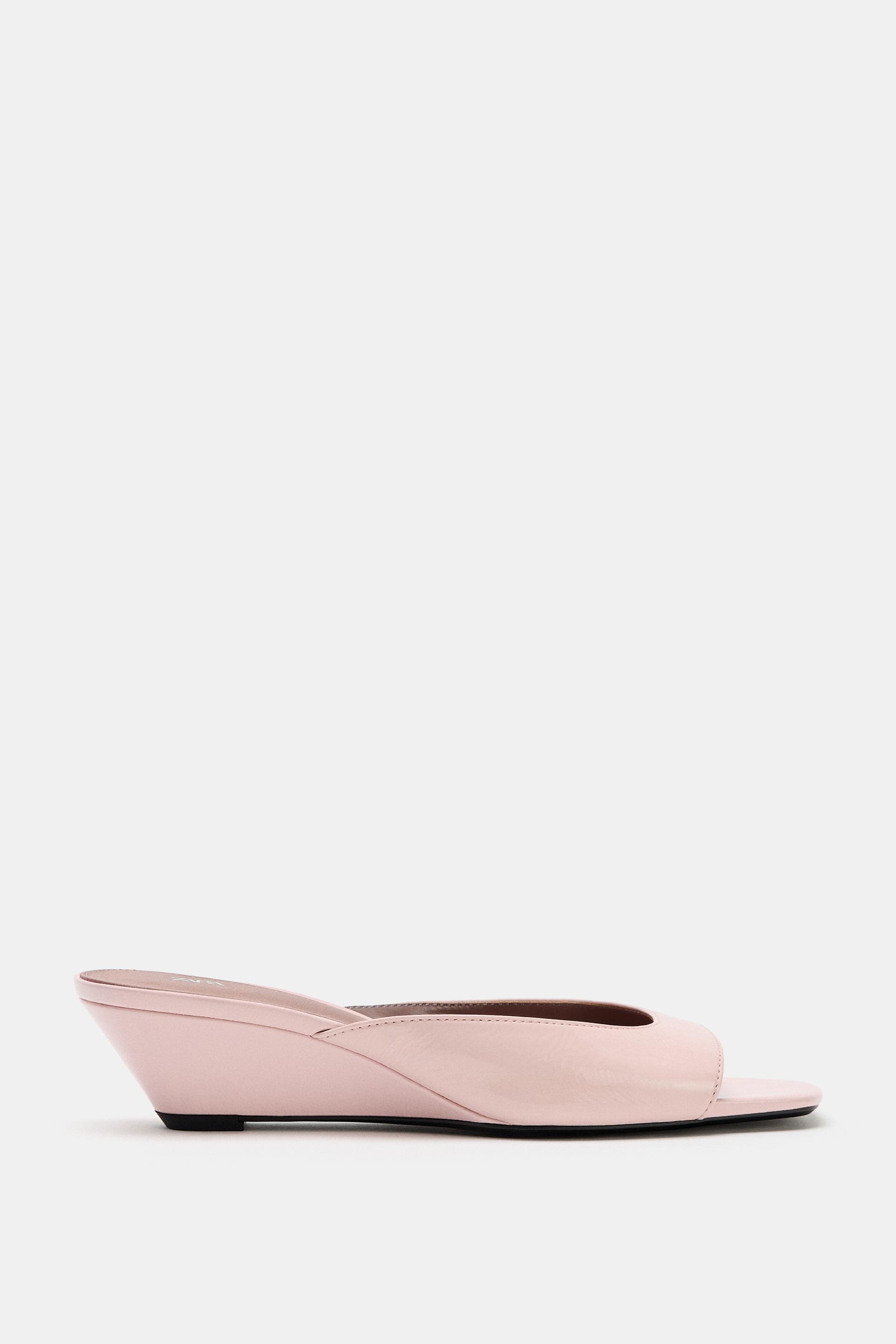 LEATHER WEDGES by ZARA