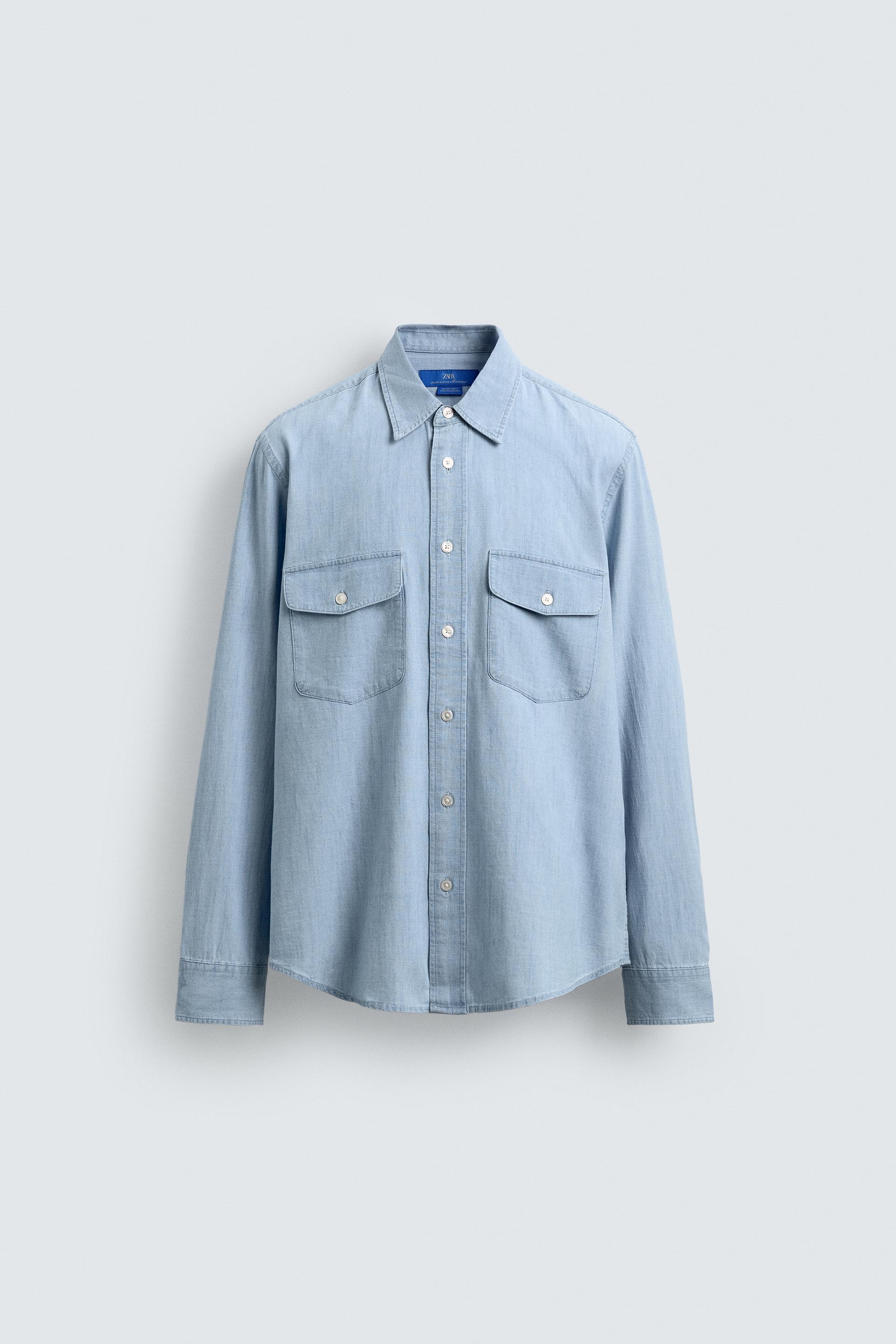 LIGHTWEIGHT DENIM SHIRT AARON LEVINE X ZARA by ZARA