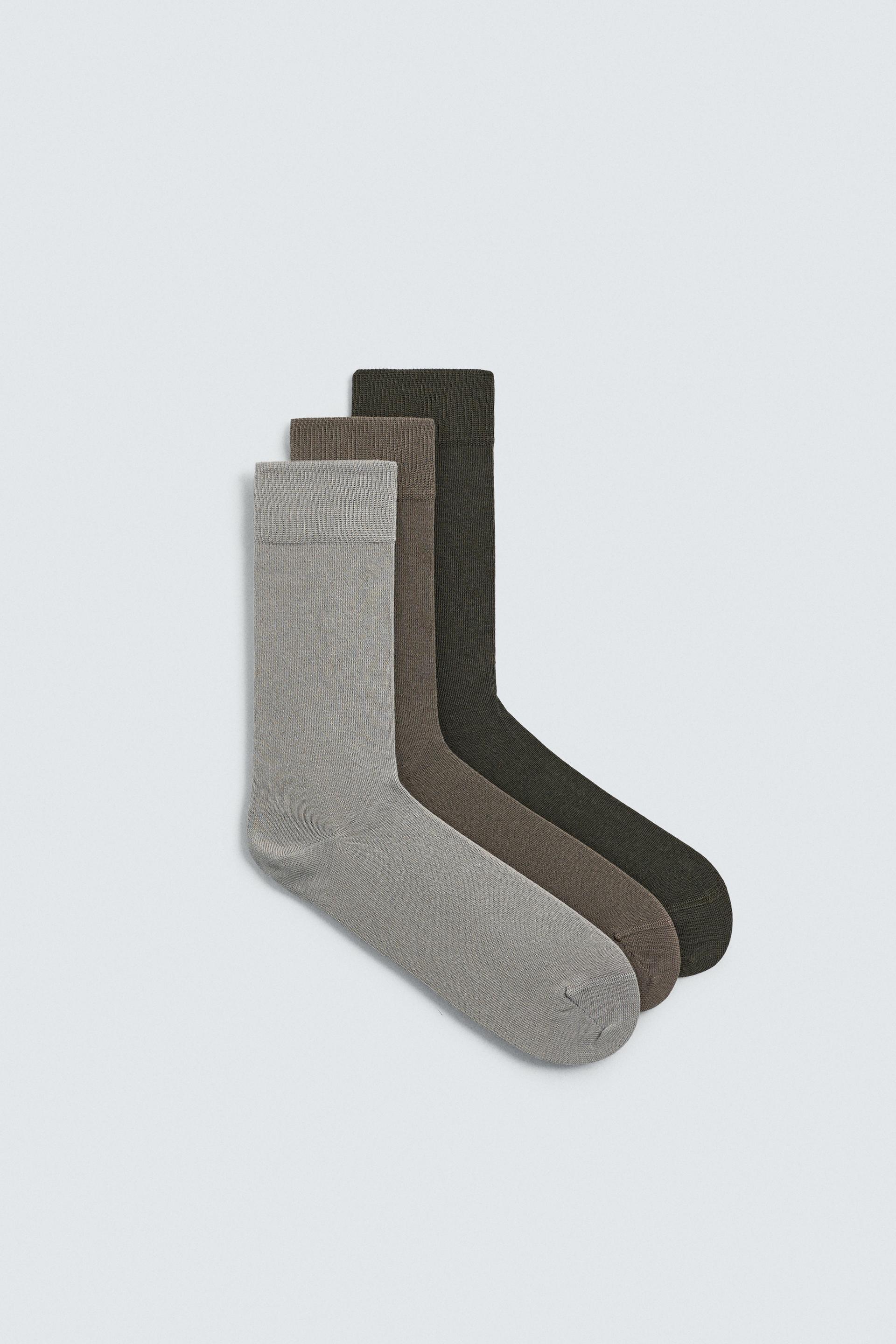 LIGHTWEIGHT STRUCTURE SOCKS 3-PACK by ZARA