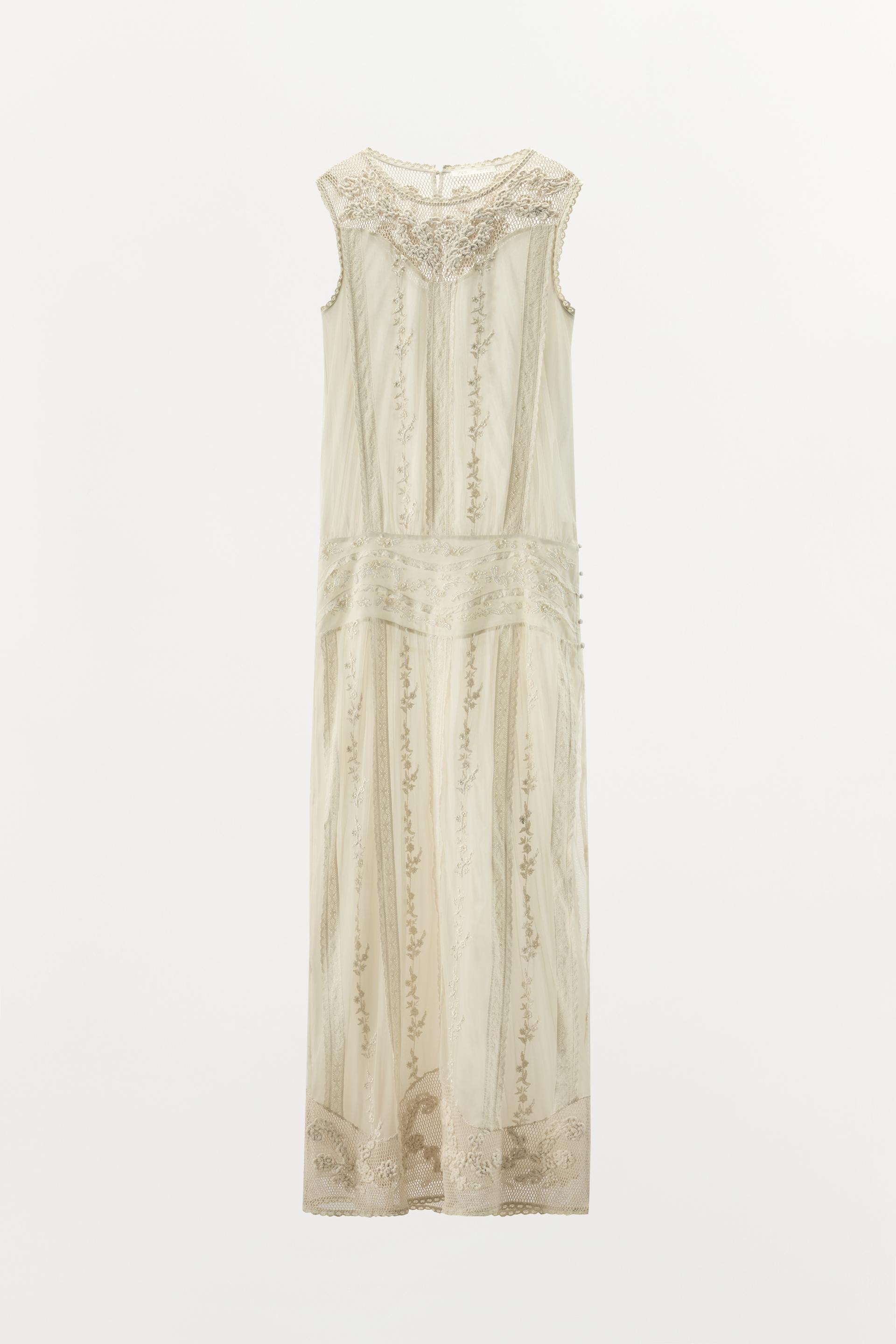 LIMITED EDITION EMBROIDERED LACE BEADED DRESS by ZARA