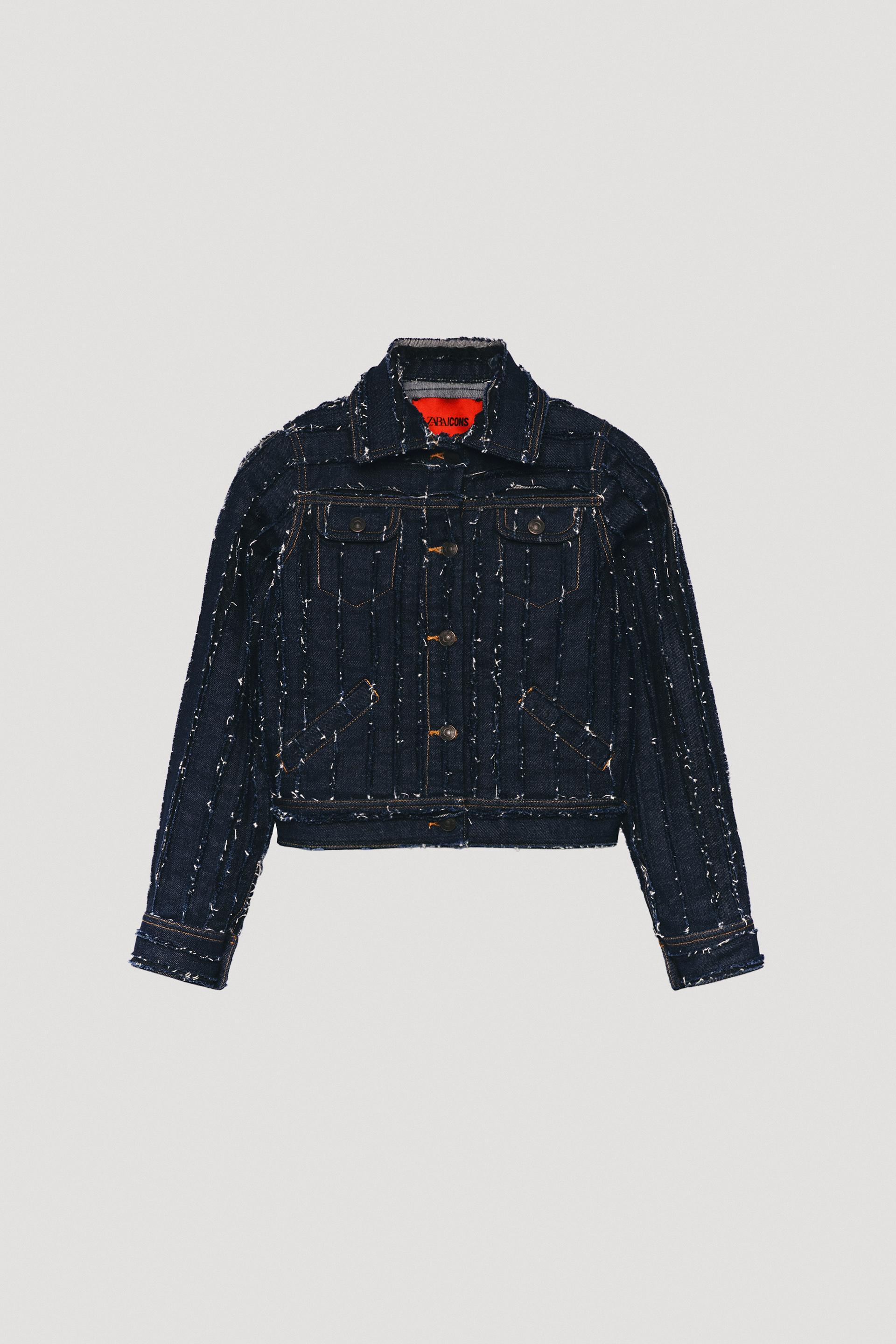 LIMITED EDITION FRAYED DENIM JACKET by ZARA