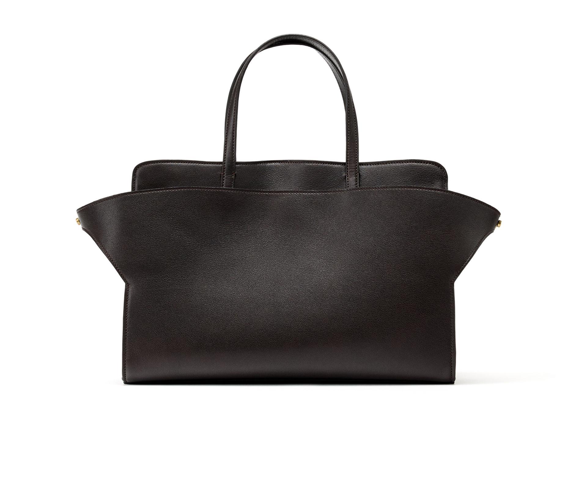 LIMITED EDITION LEATHER CITY BAG by ZARA