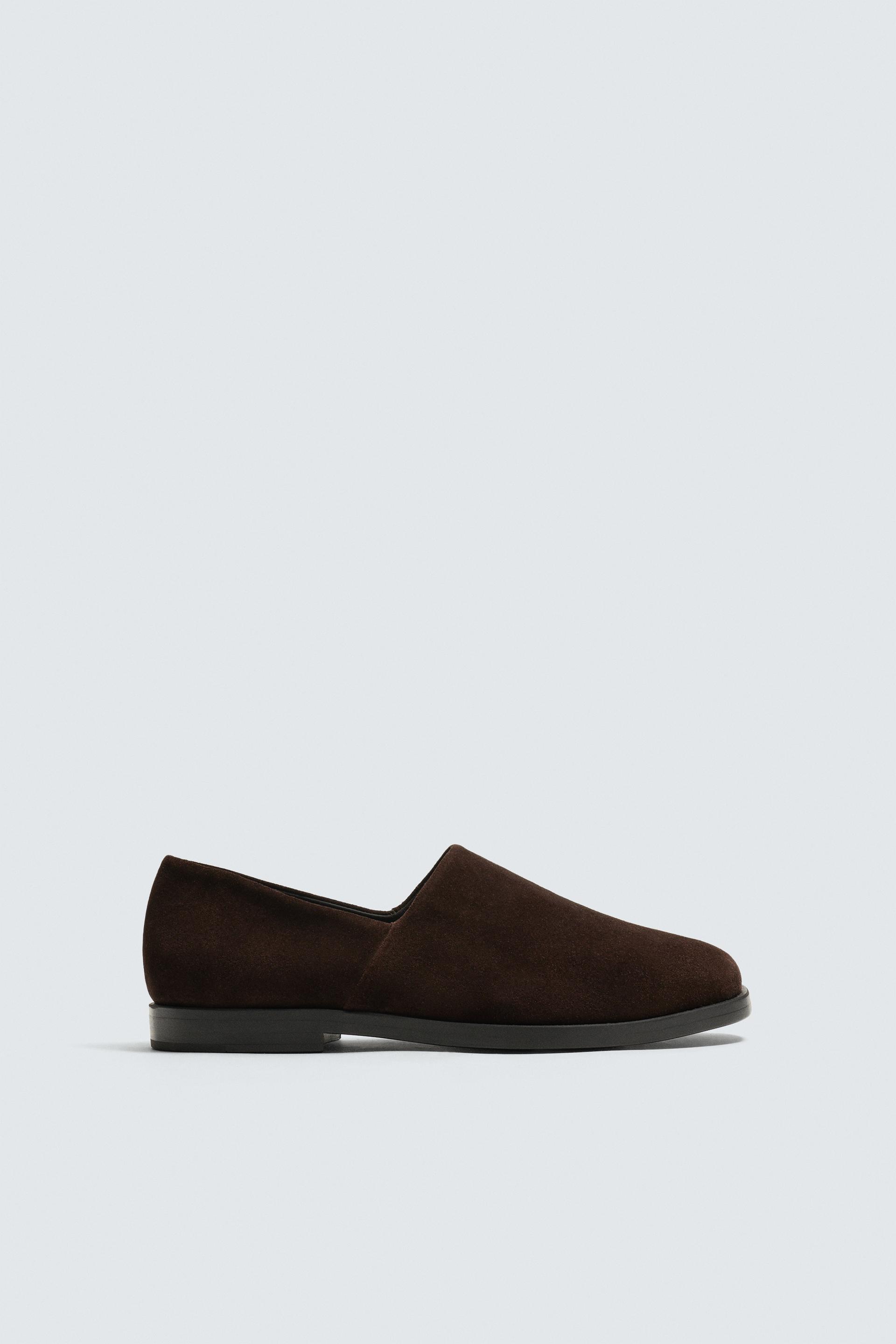 LIMITED EDITION LEATHER LOAFERS by ZARA
