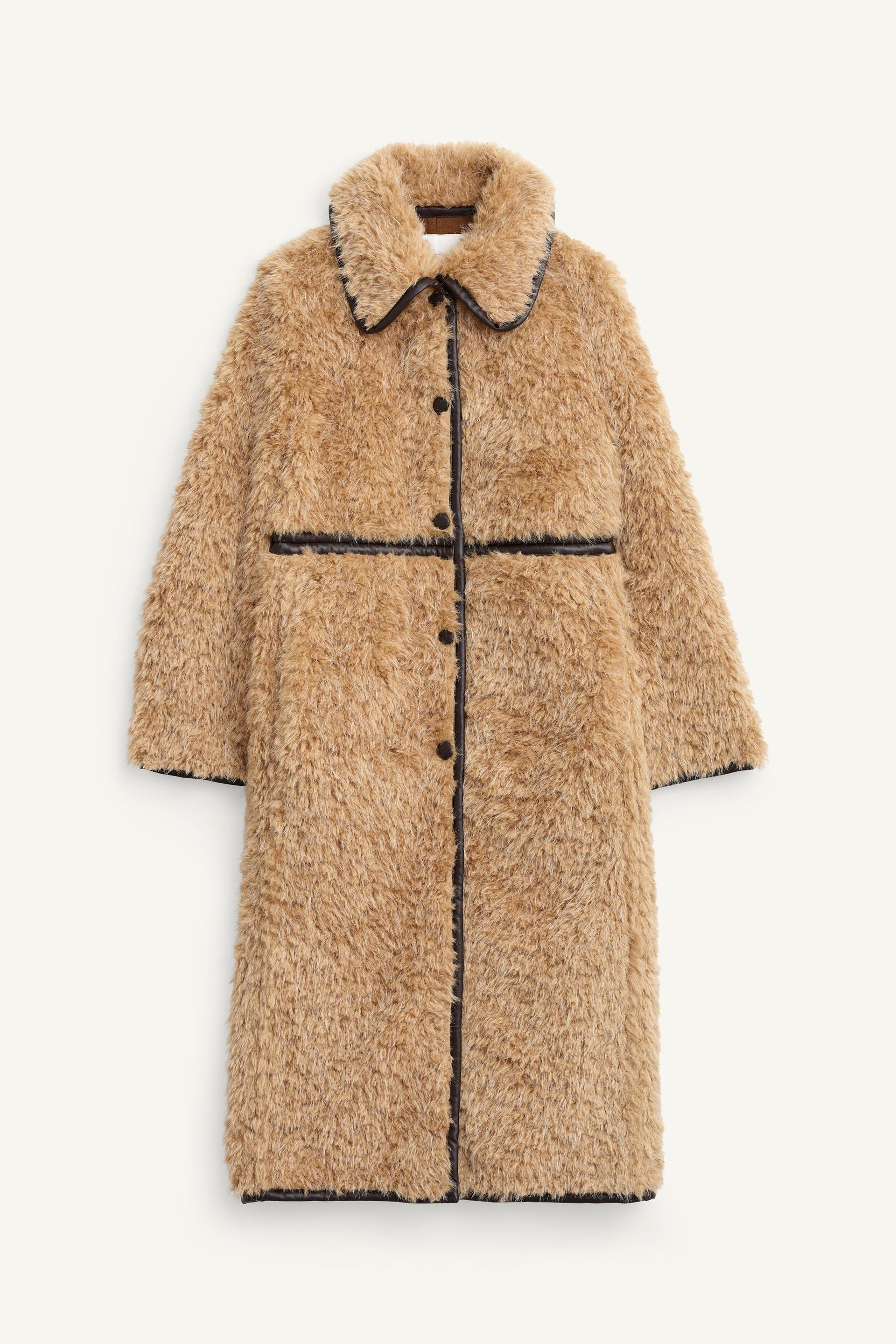 LIMITED EDITION LONG FLEECE COAT by ZARA