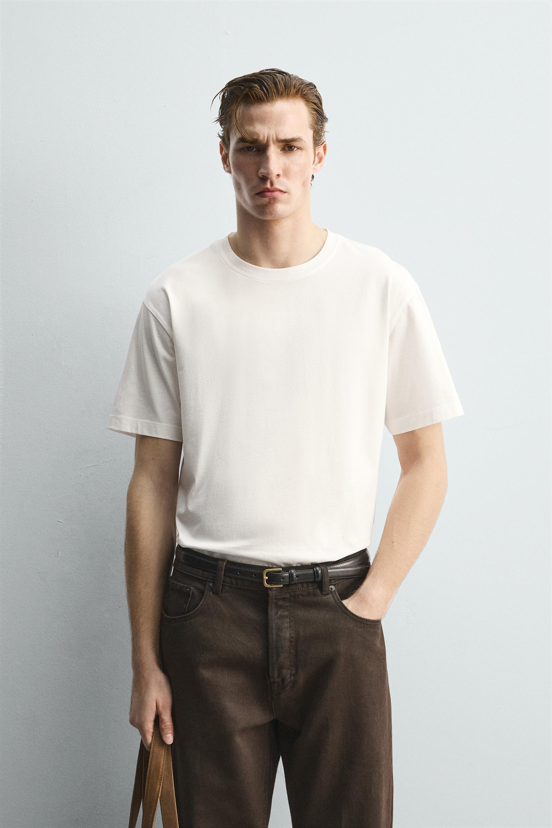 LIMITED EDITION MERCERIZED SHORT SLEEVE T-SHIRT by ZARA
