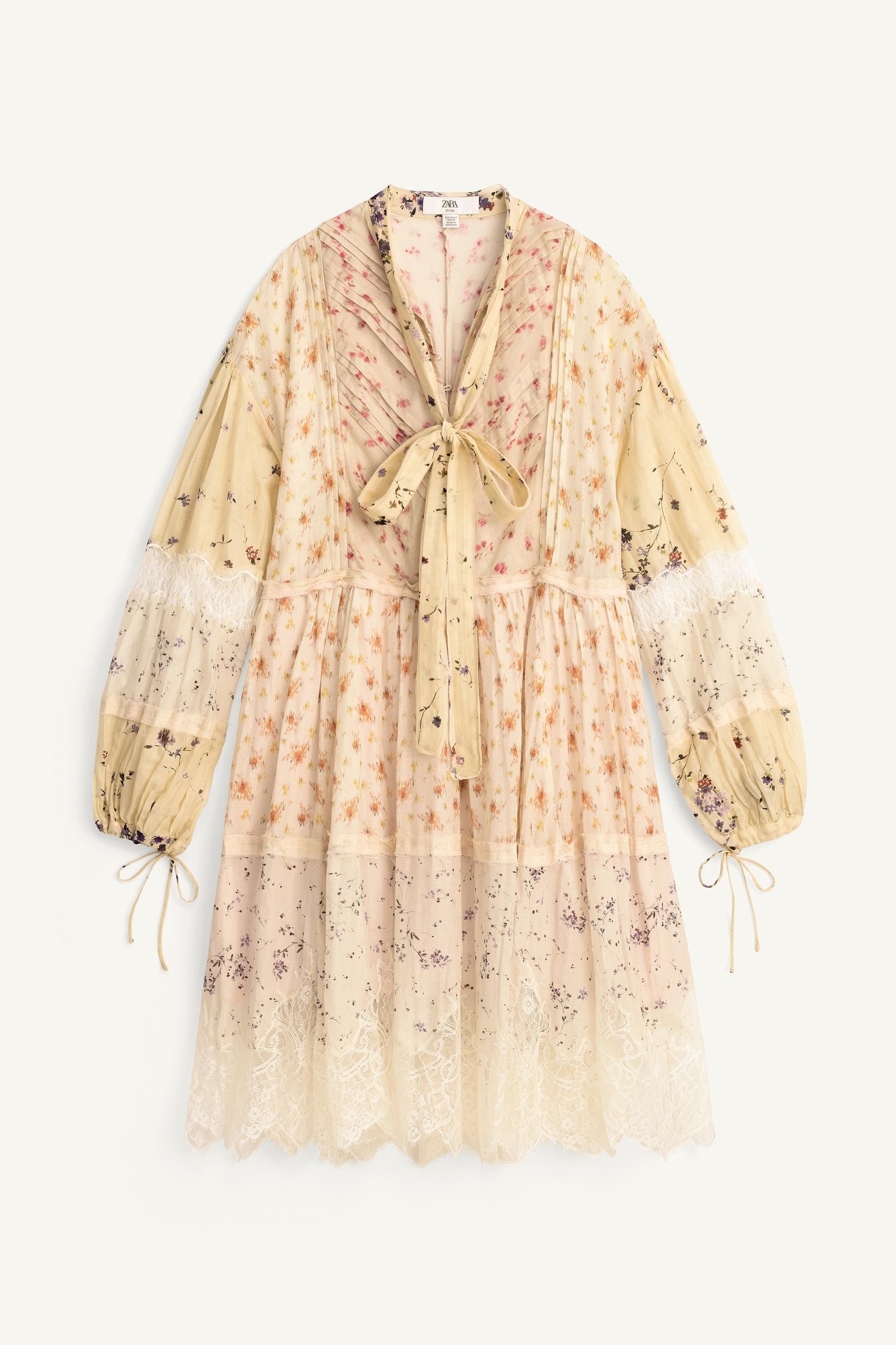 LIMITED EDITION PRINTED PATCHWORK DRESS by ZARA