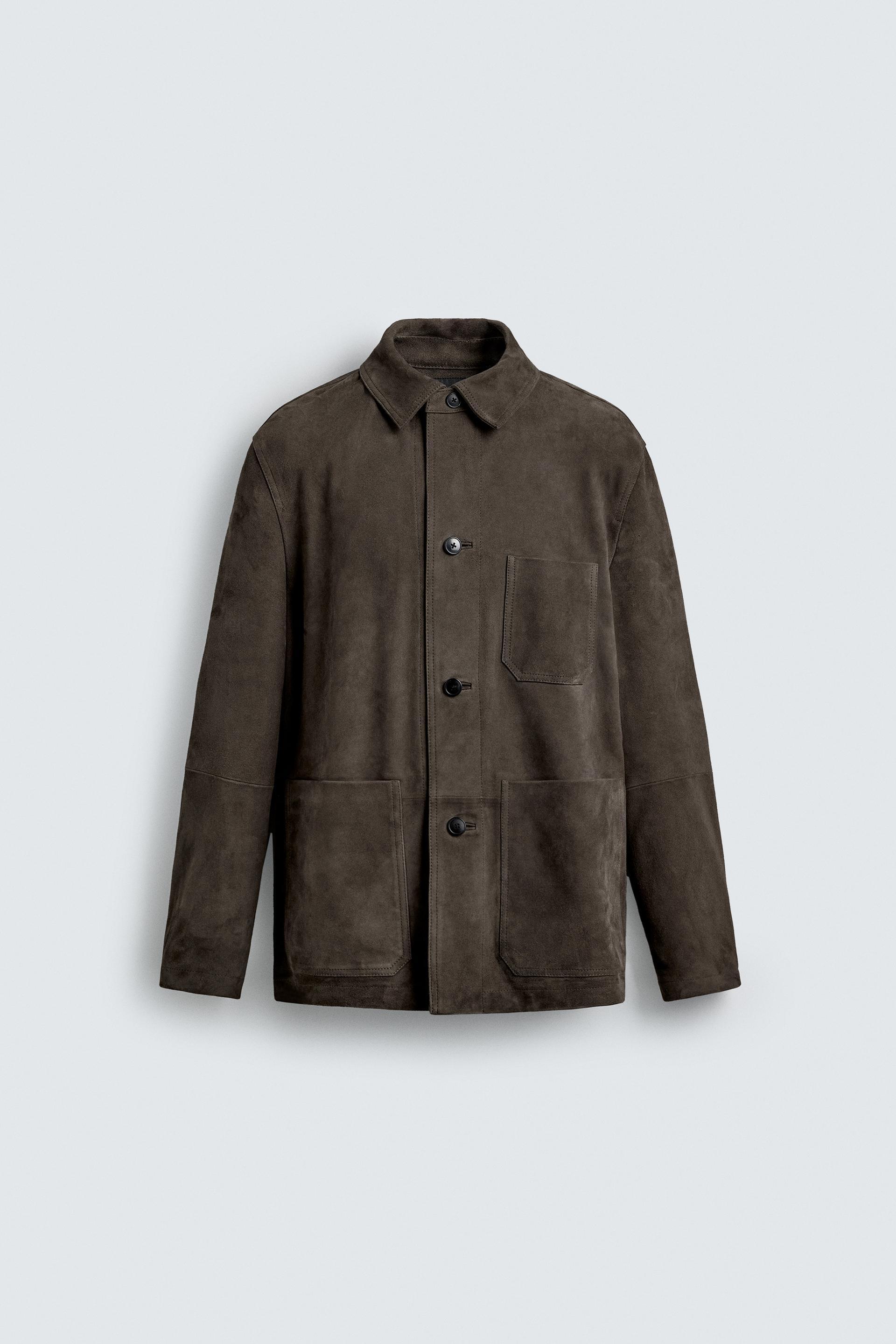 LIMITED EDITION SUEDE LEATHER JACKET by ZARA