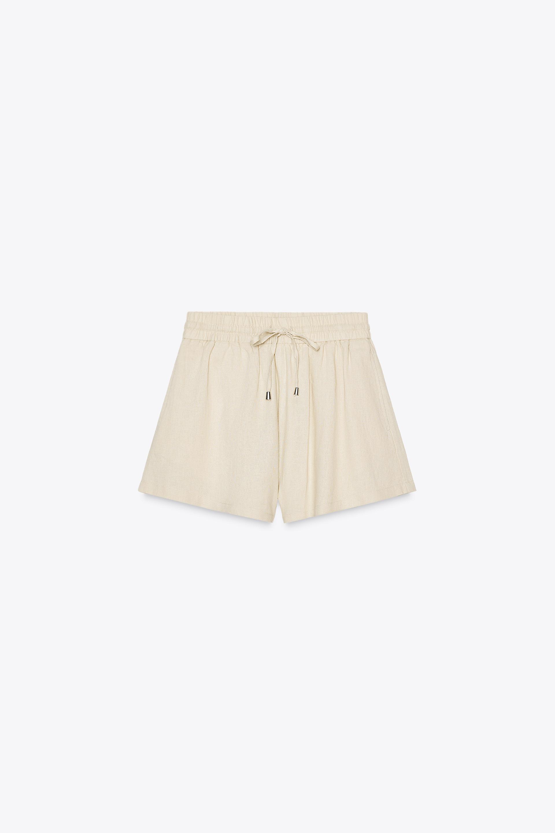 LINEN BOXER SHORTS by ZARA