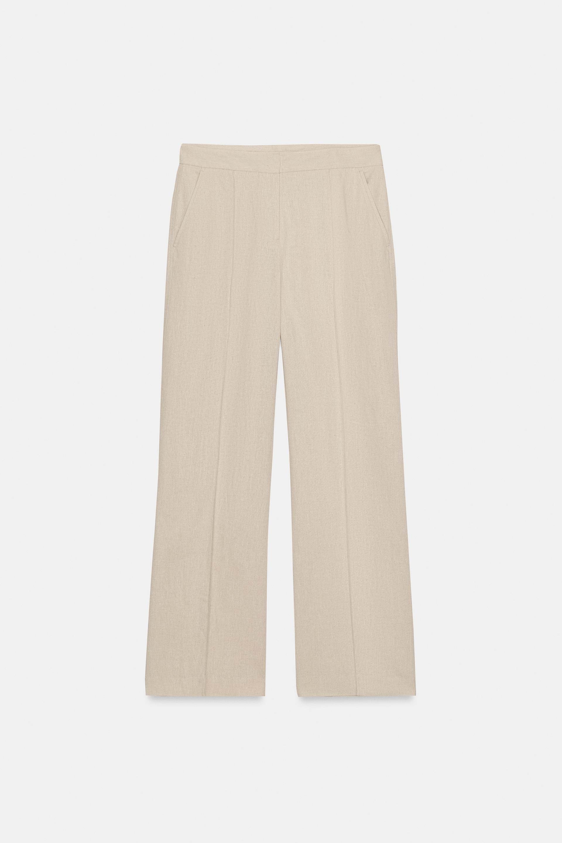 LINEN SAFARI PANTS by ZARA