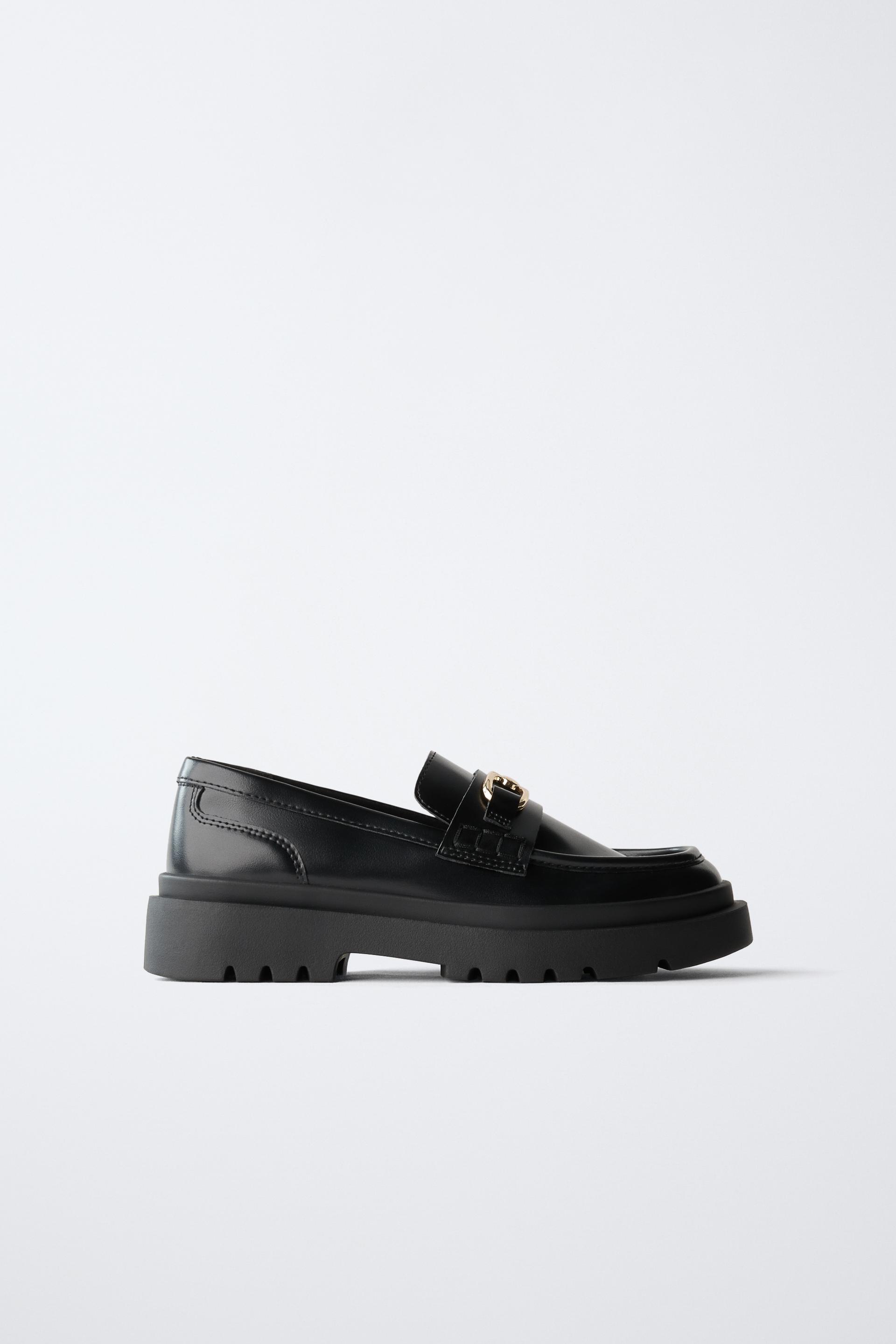 LOAFERS WITH BUCKLE DETAIL by ZARA