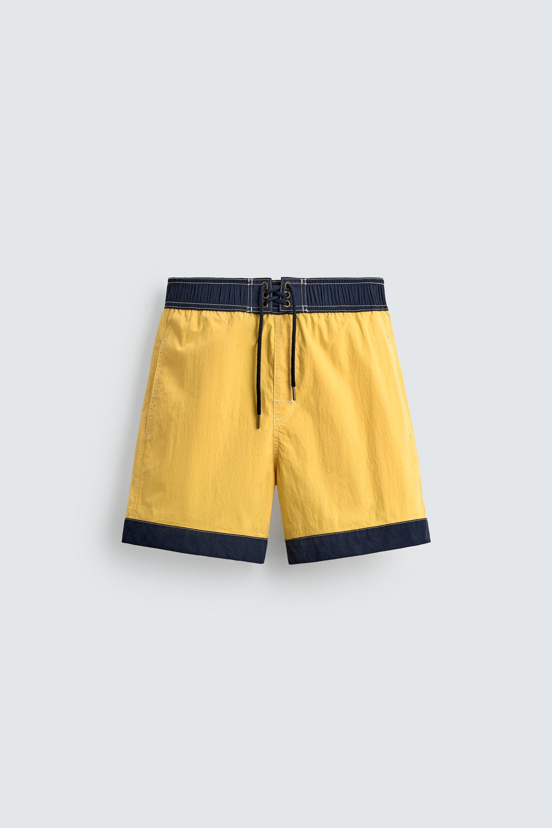 LONG CONTRAST SWIMSUIT by ZARA