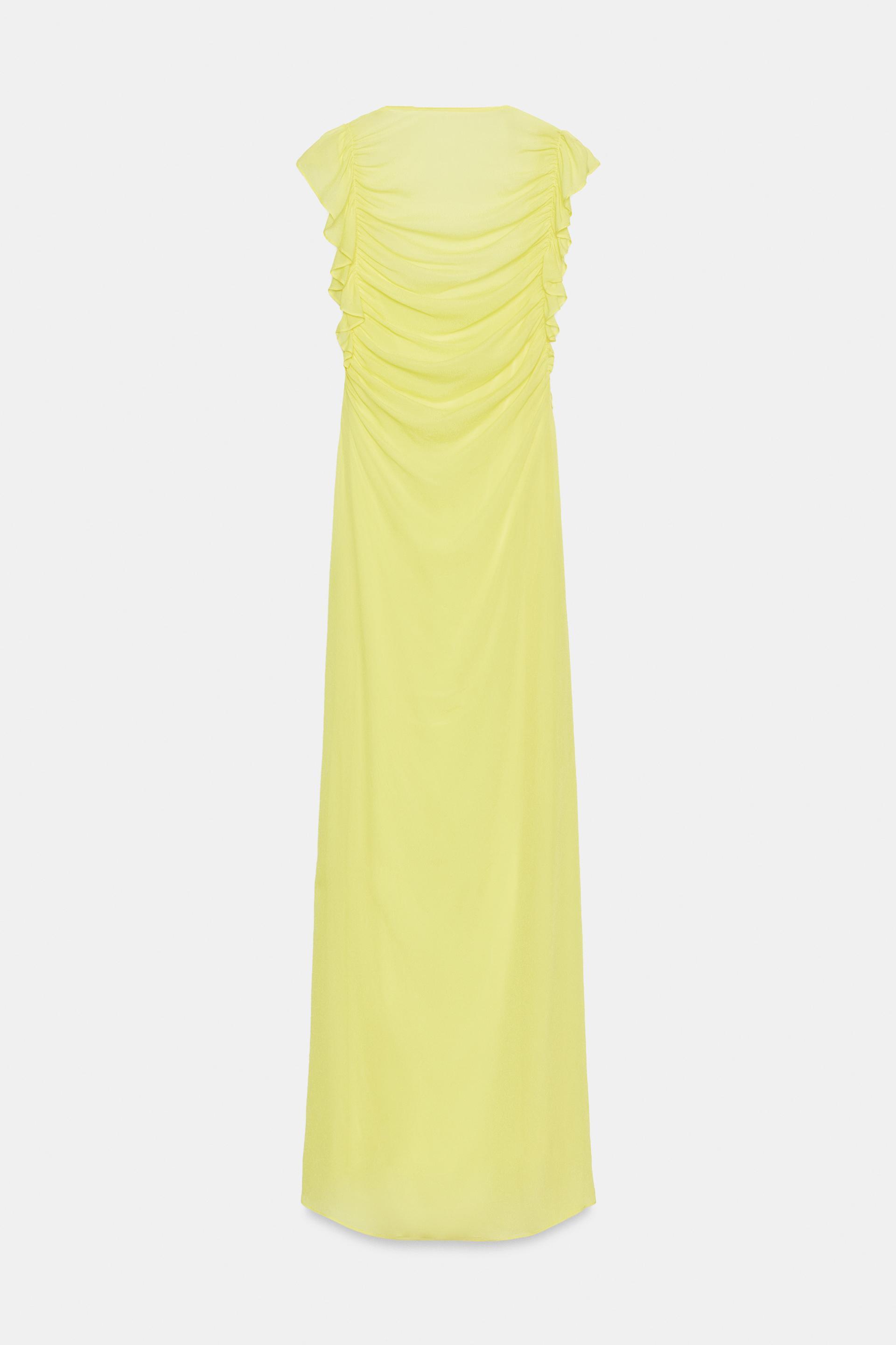 LONG GEORGETTE DRESS by ZARA