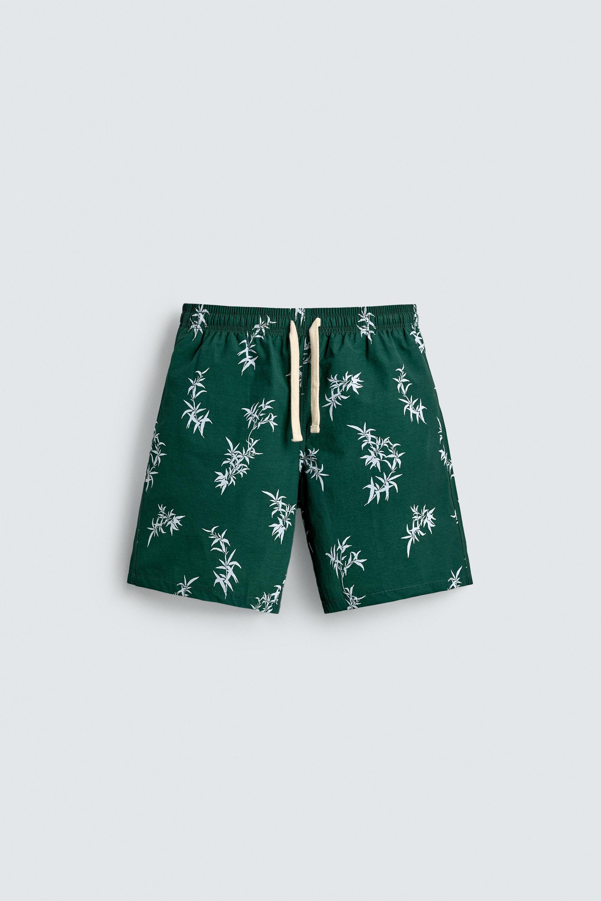 LONG LEAF PRINT SWIMSUIT by ZARA