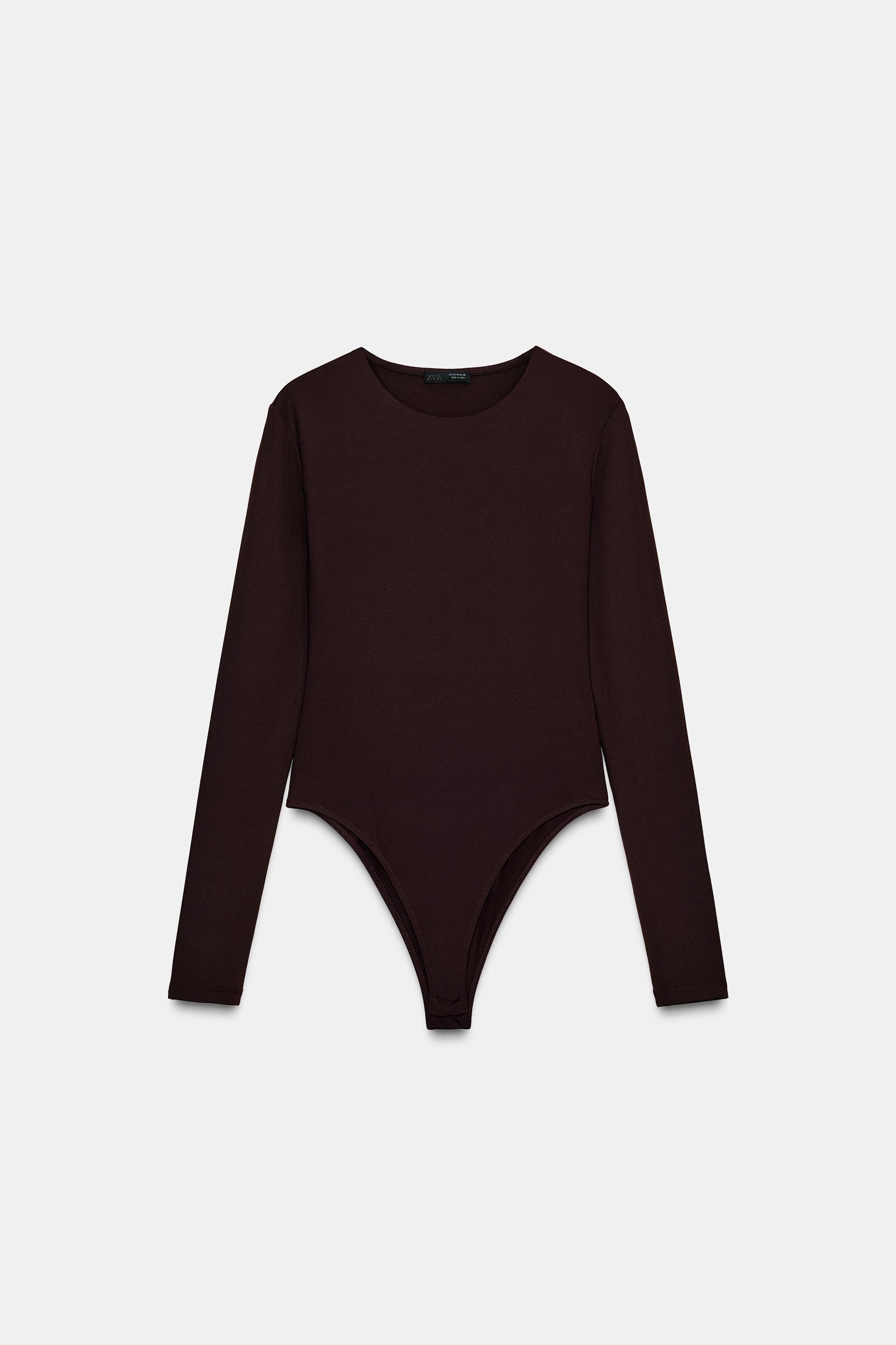 LONG SLEEVE POLYAMIDE BODYSUIT by ZARA