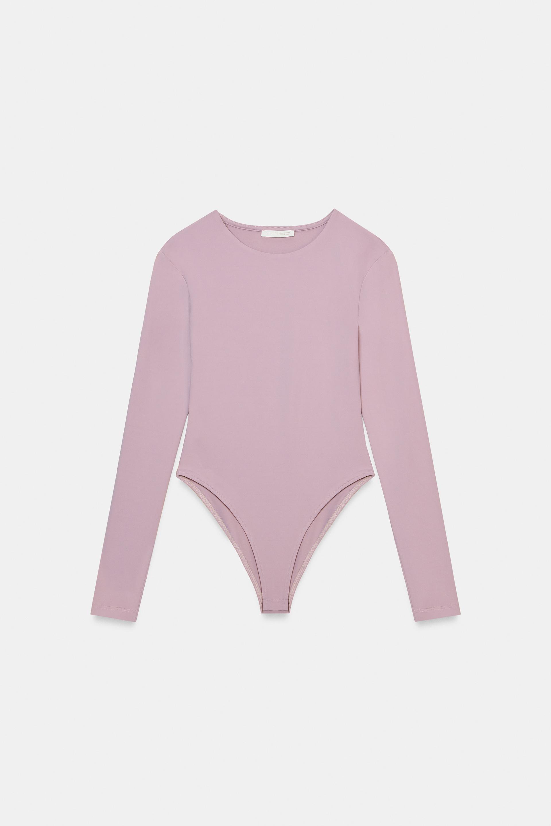 LONG SLEEVE POLYAMIDE BODYSUIT by ZARA