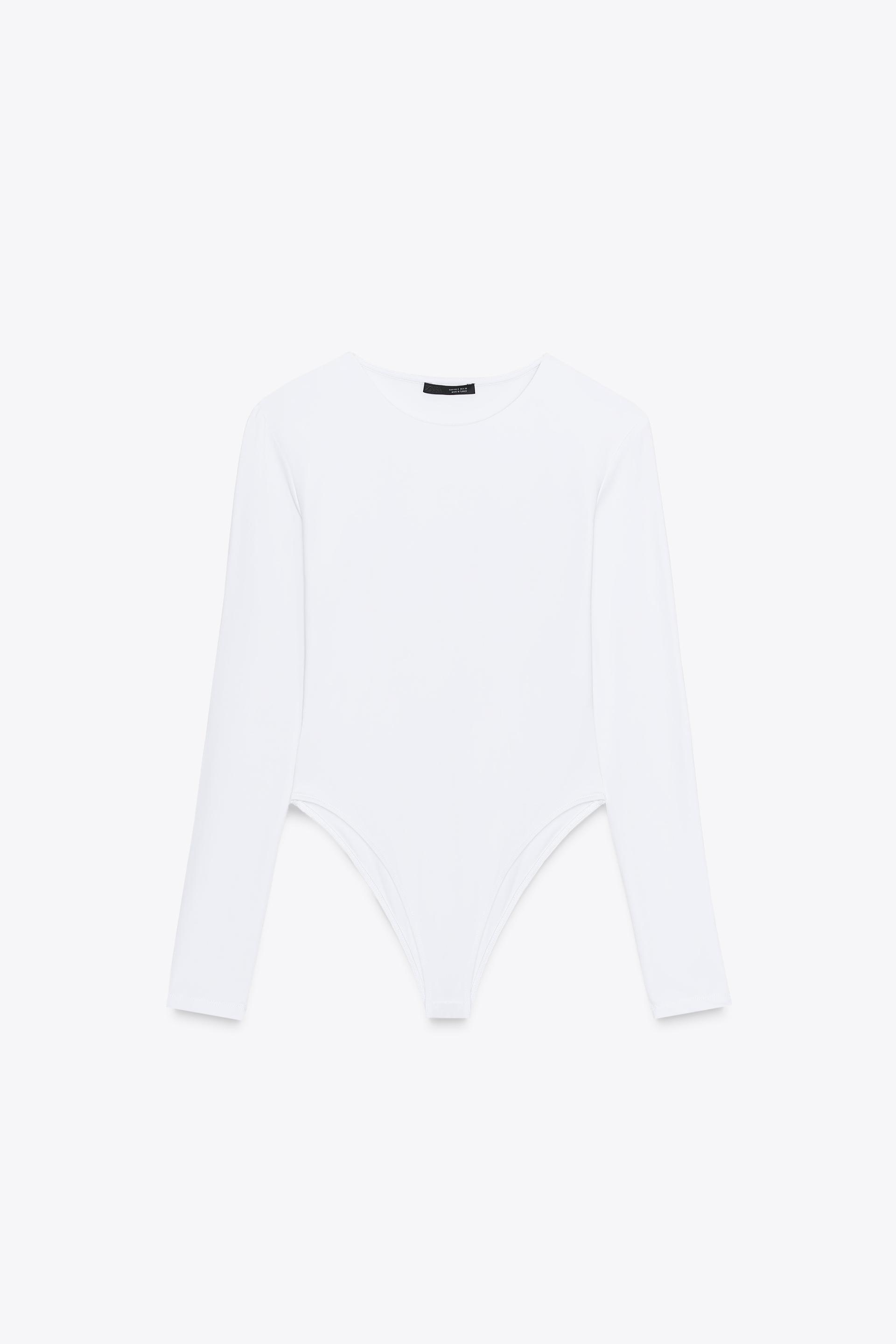 LONG SLEEVE POLYAMIDE BODYSUIT by ZARA