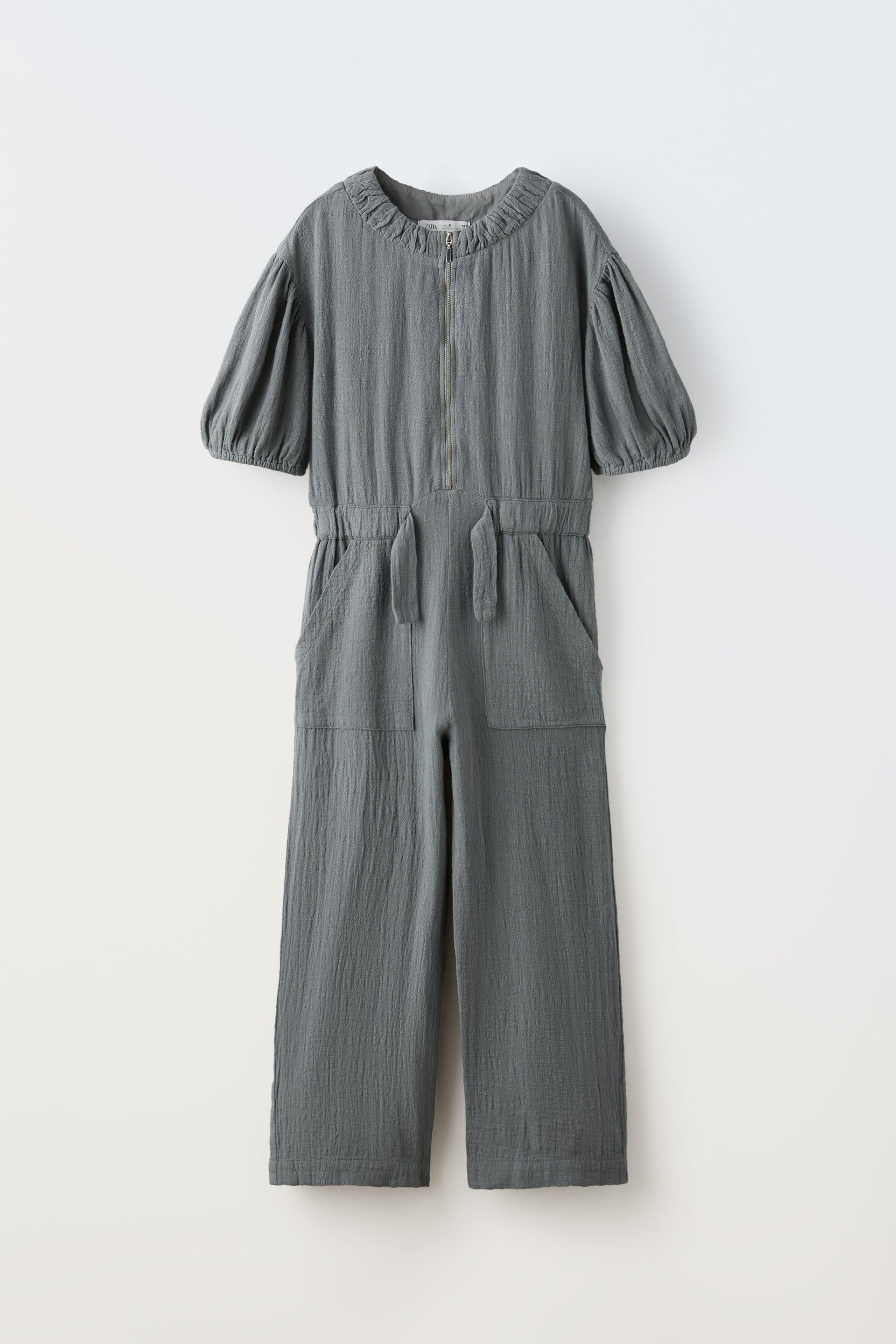 LONG TEXTURED JUMPSUIT by ZARA