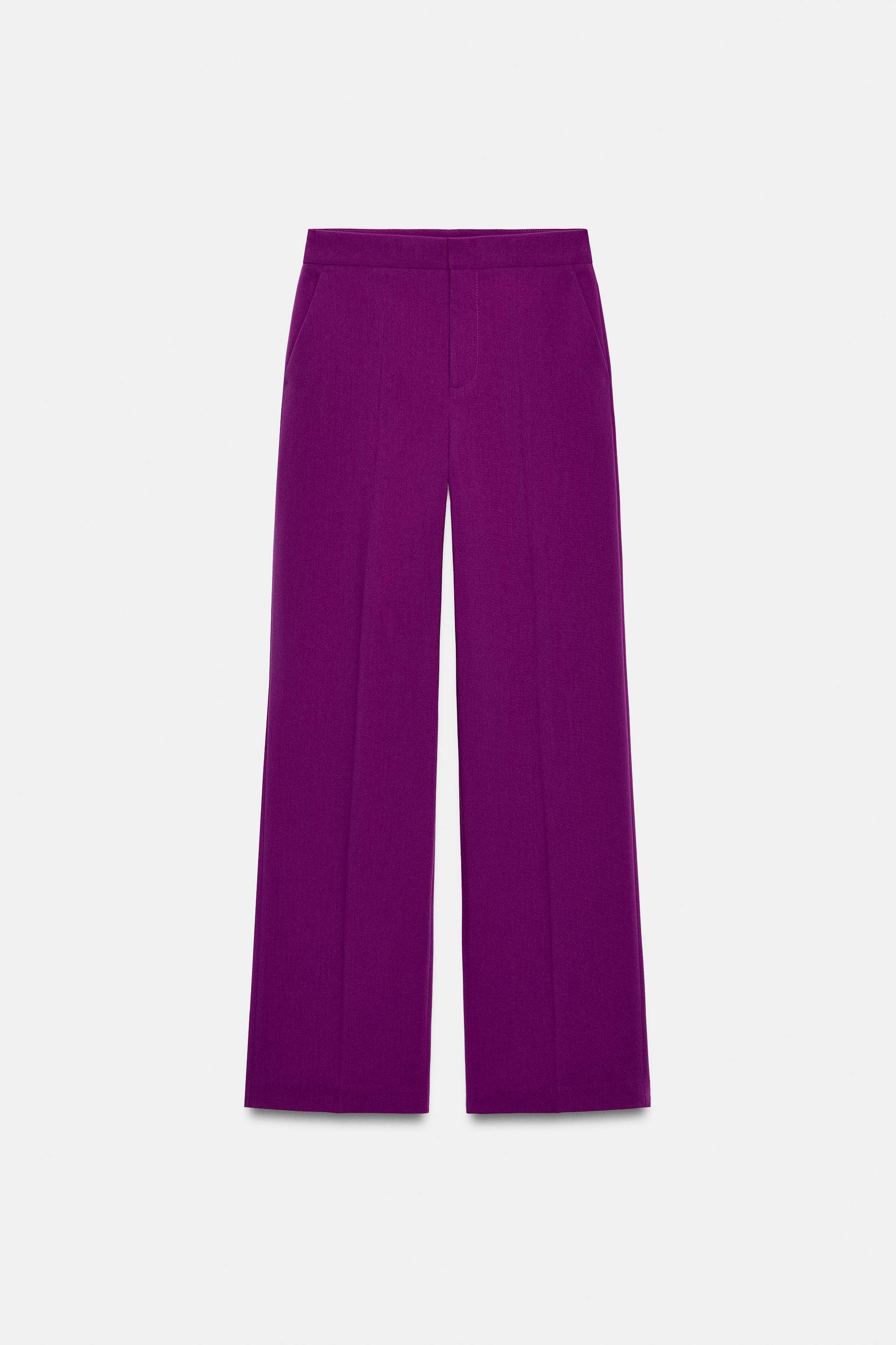 LOW-RISE STRAIGHT LEG PANTS by ZARA