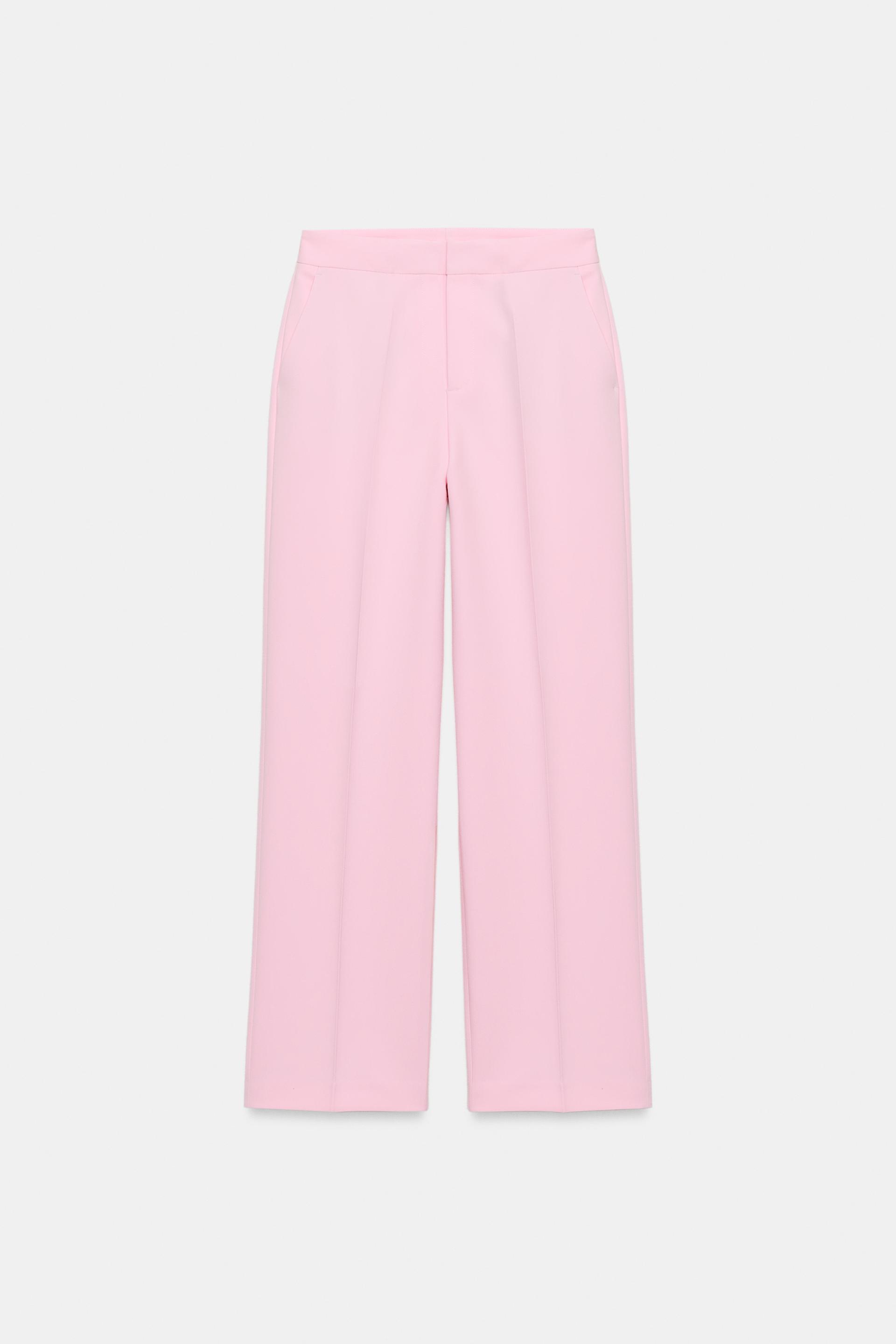 LOW-RISE STRAIGHT LEG PANTS by ZARA