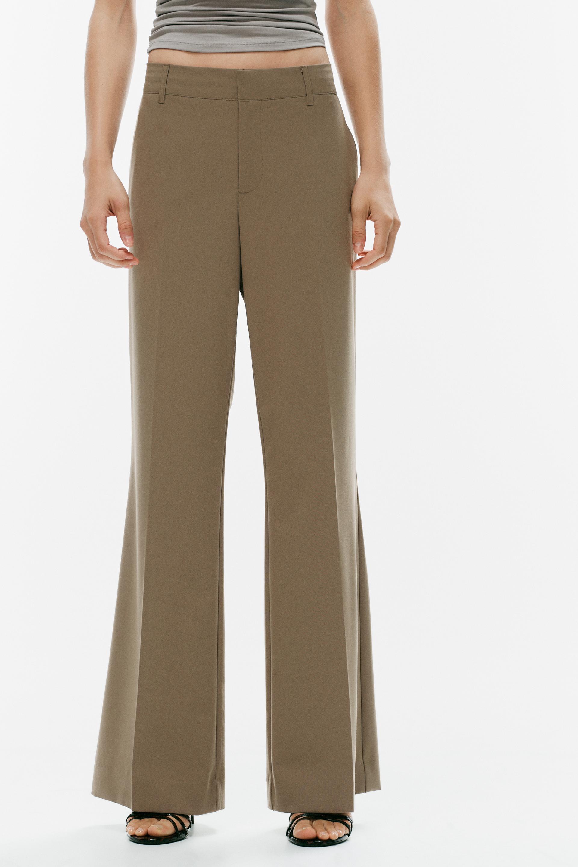 LOW-RISE STRAIGHT LEG PANTS by ZARA
