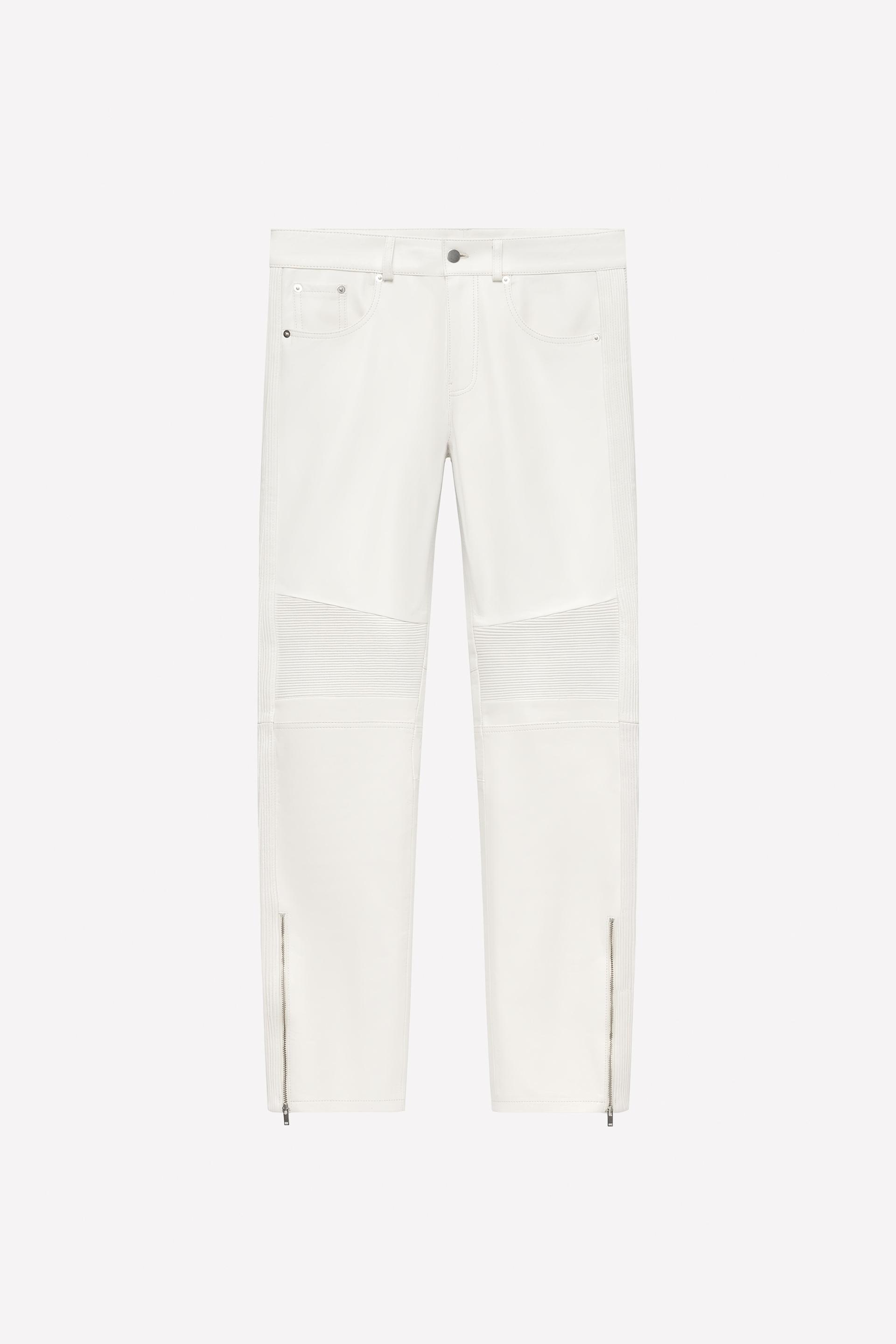 LUDOVIC DE SAINT SERNIN x ZARA LEATHER BIKER PANTS by ZARA