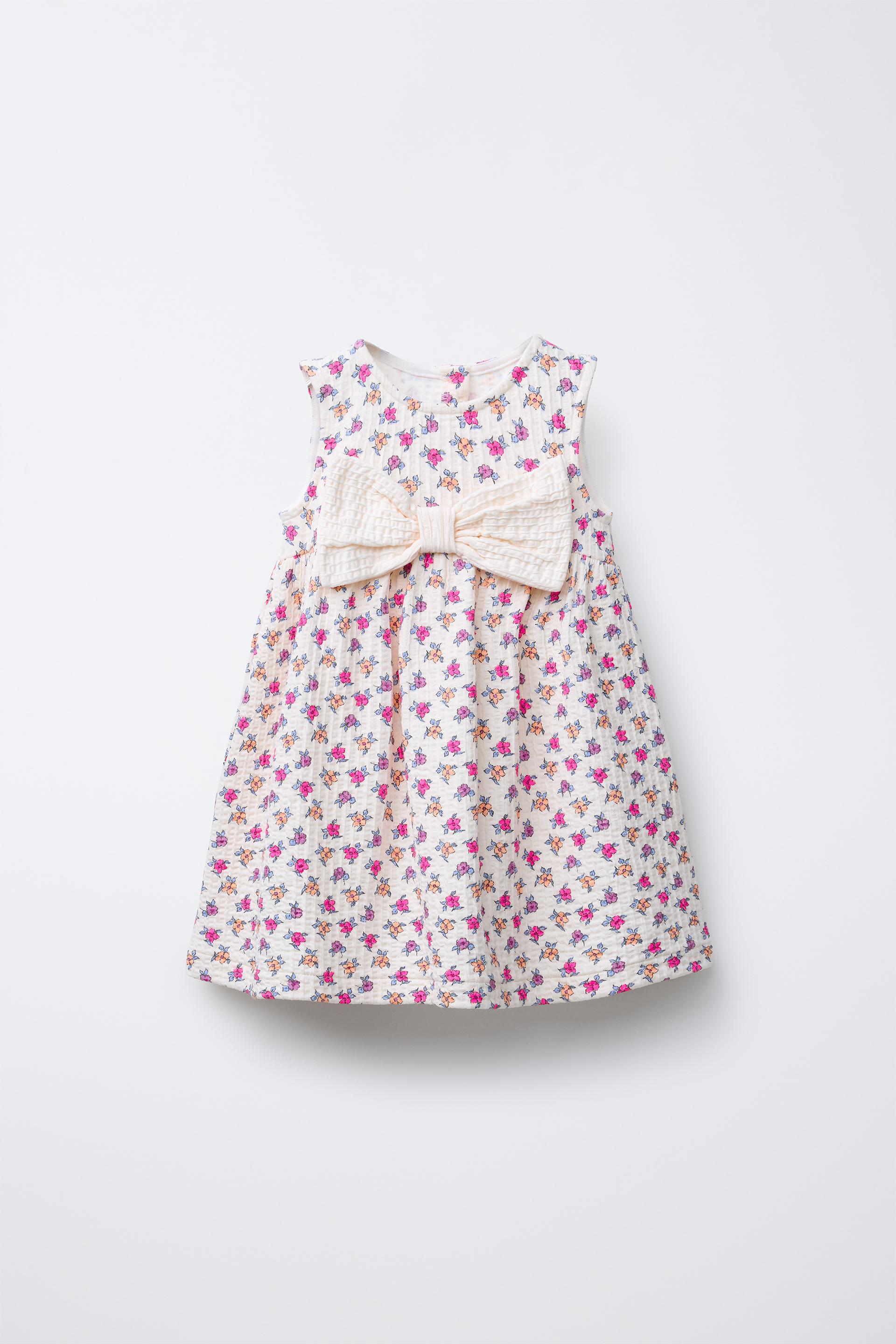 MAXI BOW PRINT DRESS by ZARA