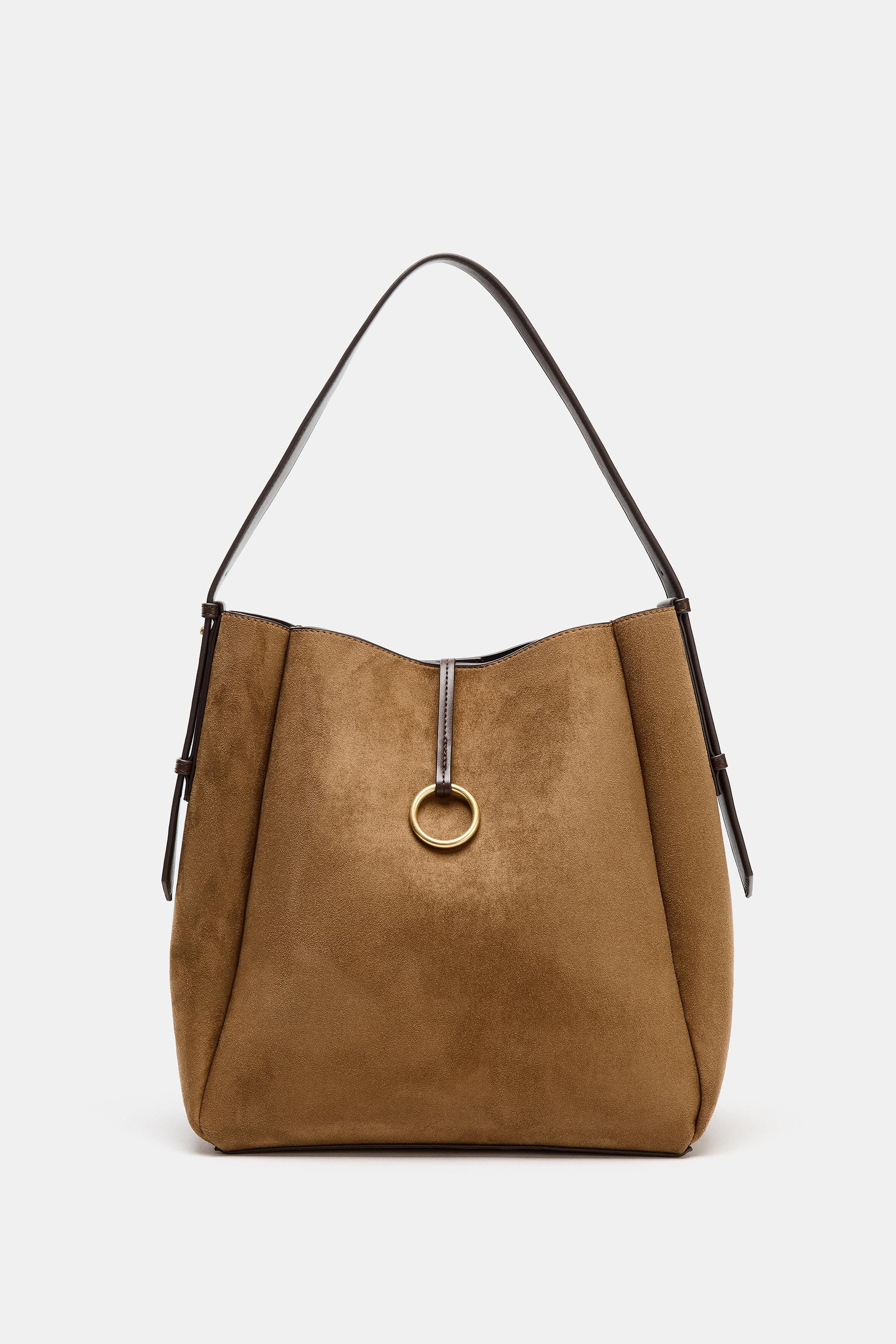 MAXI BUCKET BAG WITH METAL RING by ZARA
