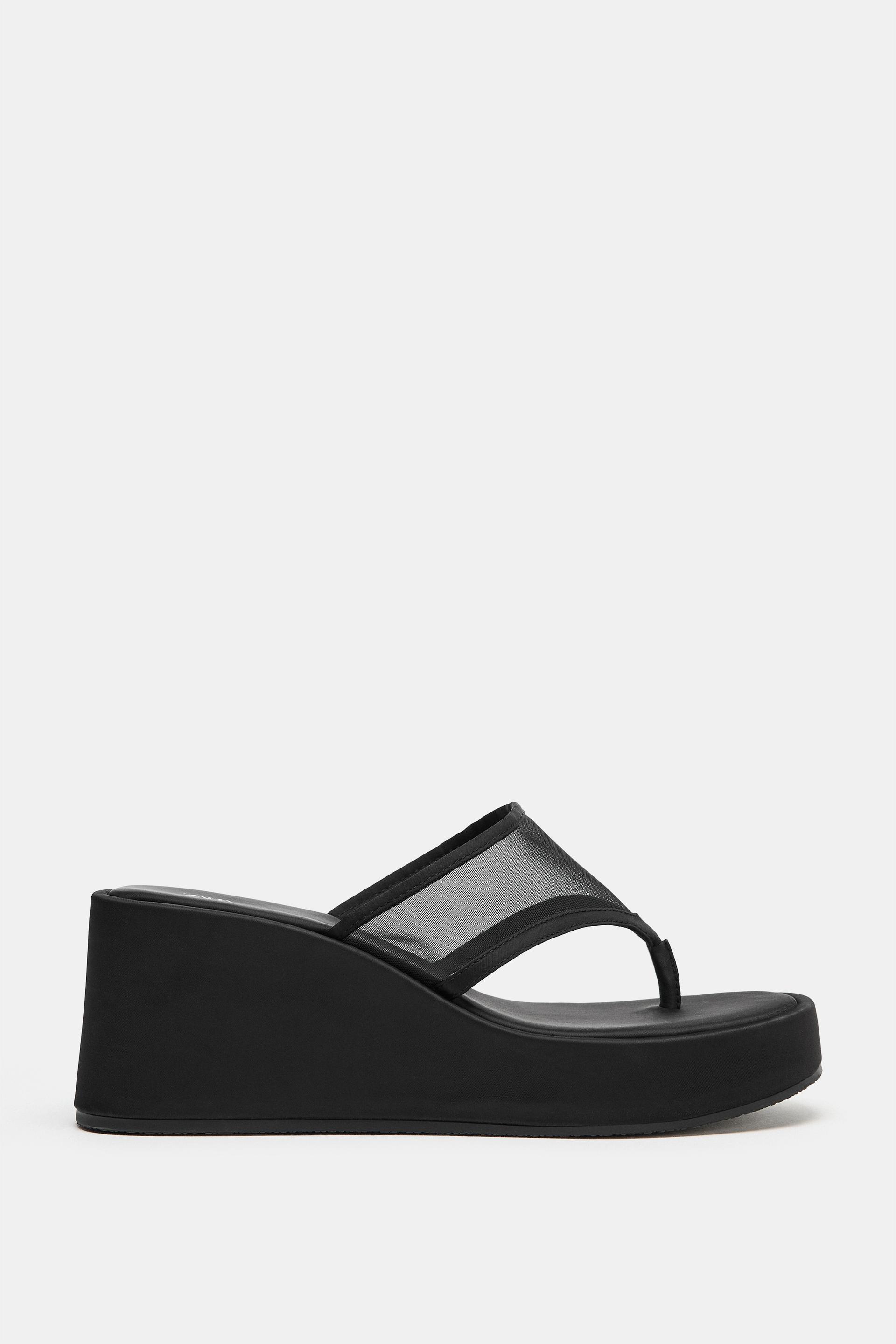 MESH STRAP WEDGES by ZARA
