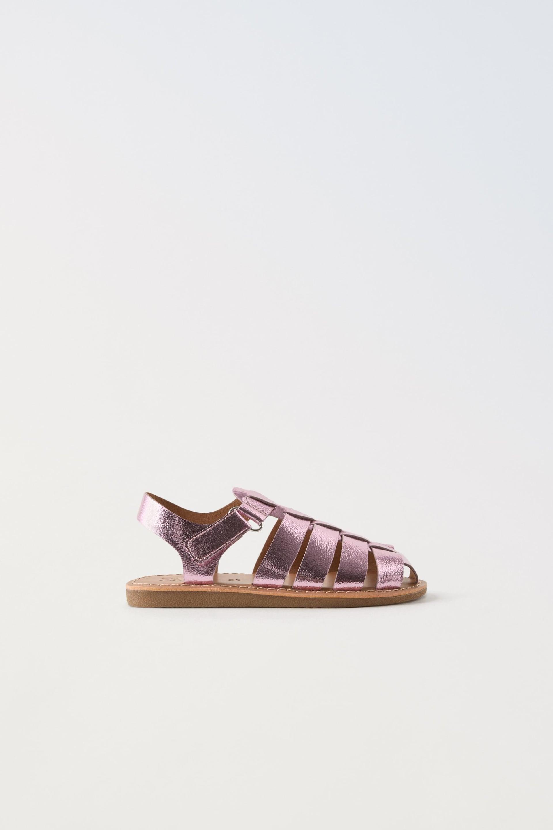 METALLIC FISHERMAN SANDALS by ZARA