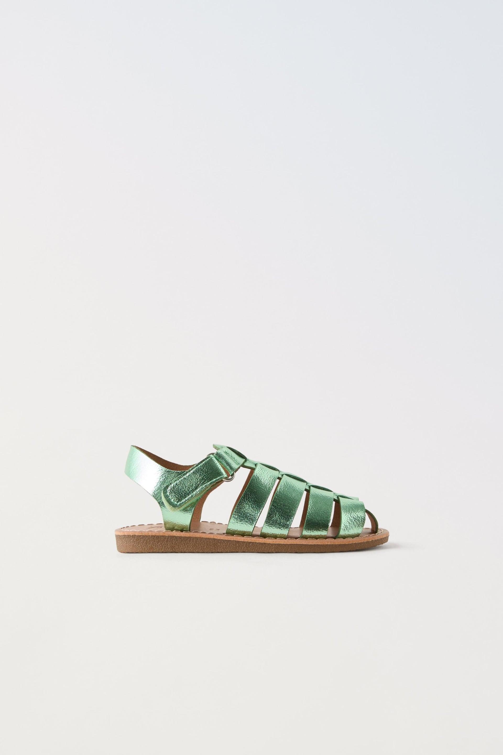 METALLIC FISHERMAN SANDALS by ZARA