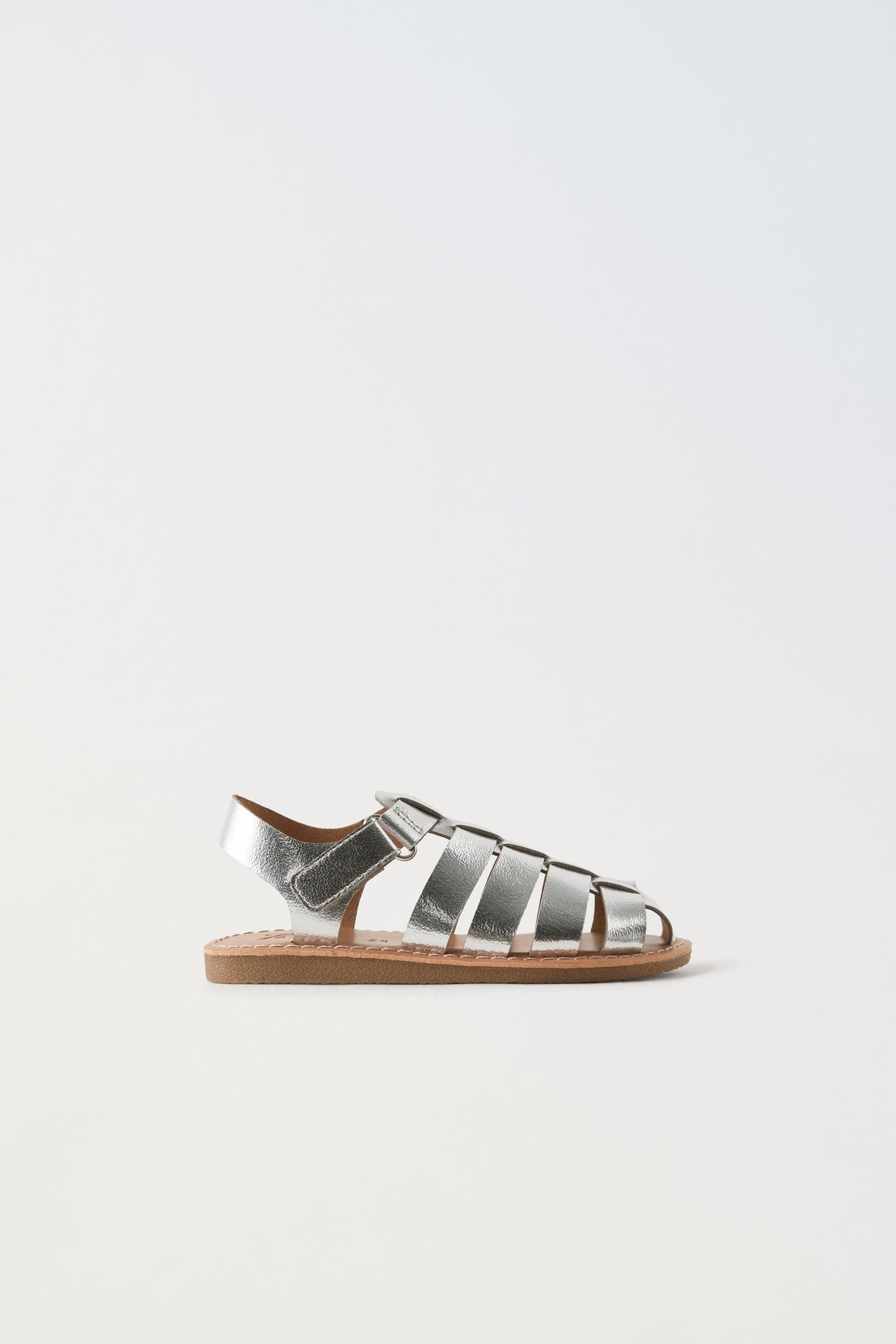 METALLIC FISHERMAN SANDALS by ZARA