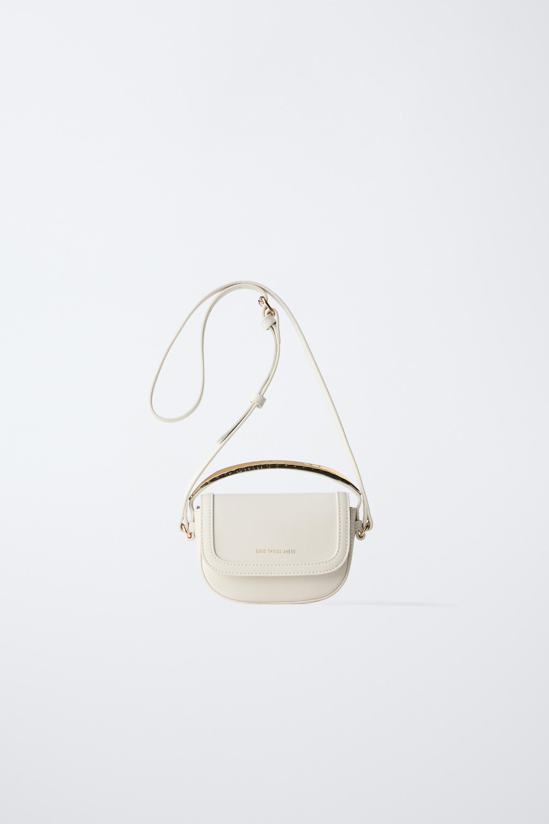 METALLIC HANDLE CROSSBODY BAG by ZARA