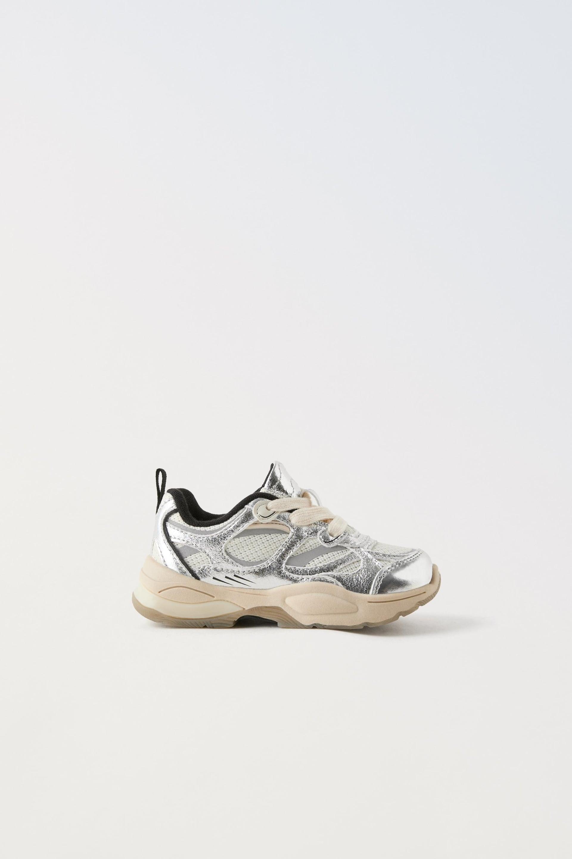 METALLIC SNEAKERS by ZARA