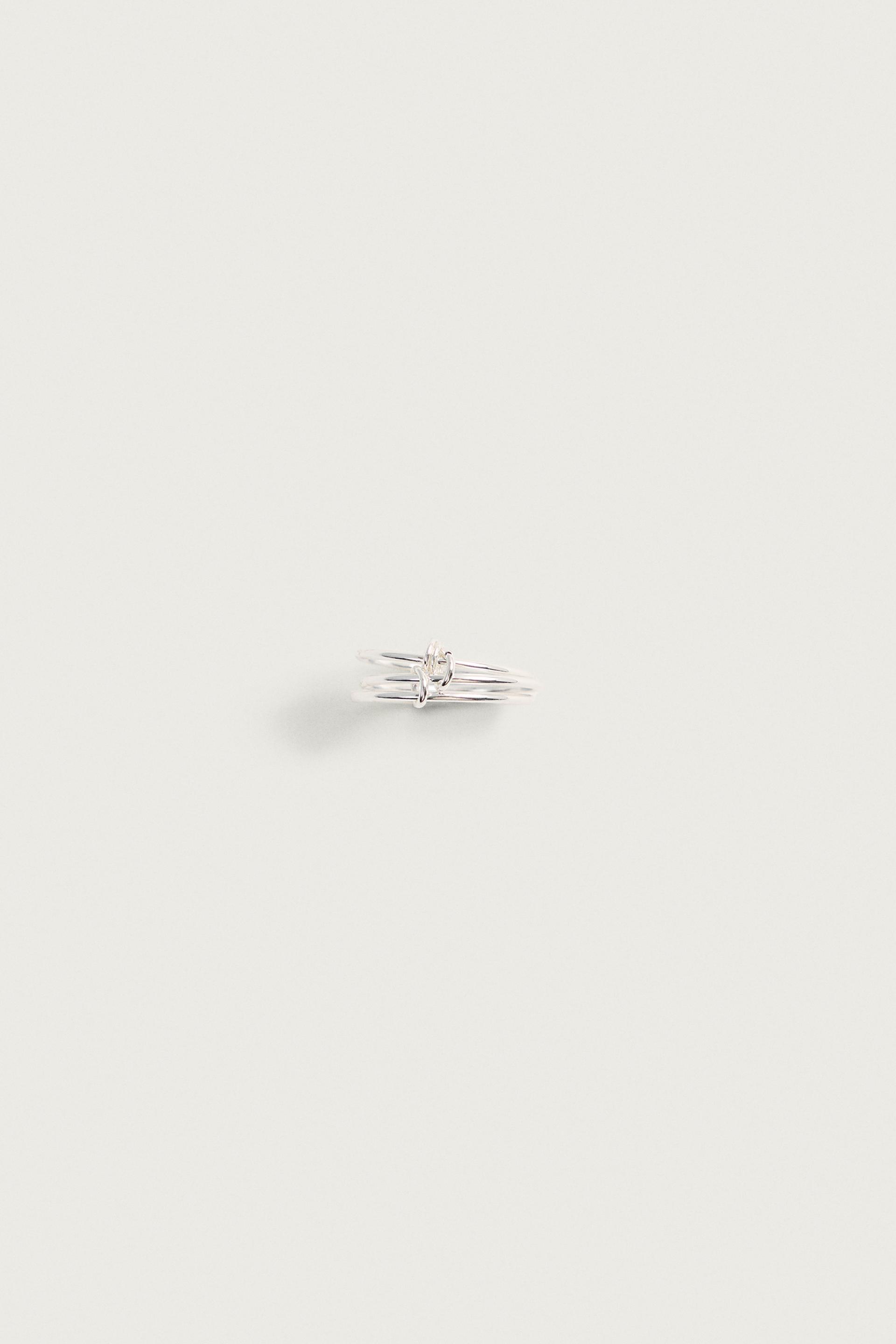 METALLIC STACKED EFFECT RING by ZARA