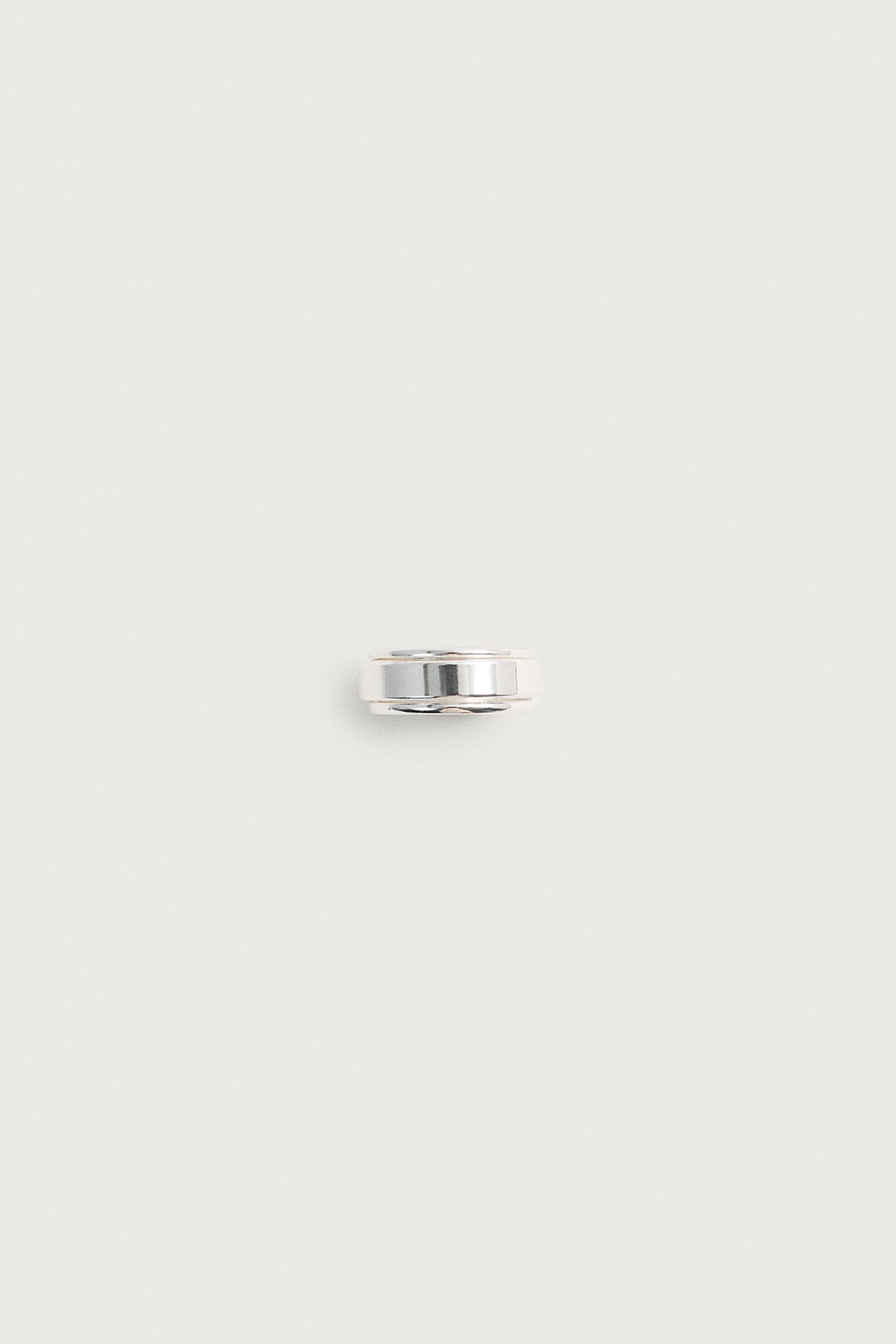METALLIC STACKED-EFFECT RING by ZARA