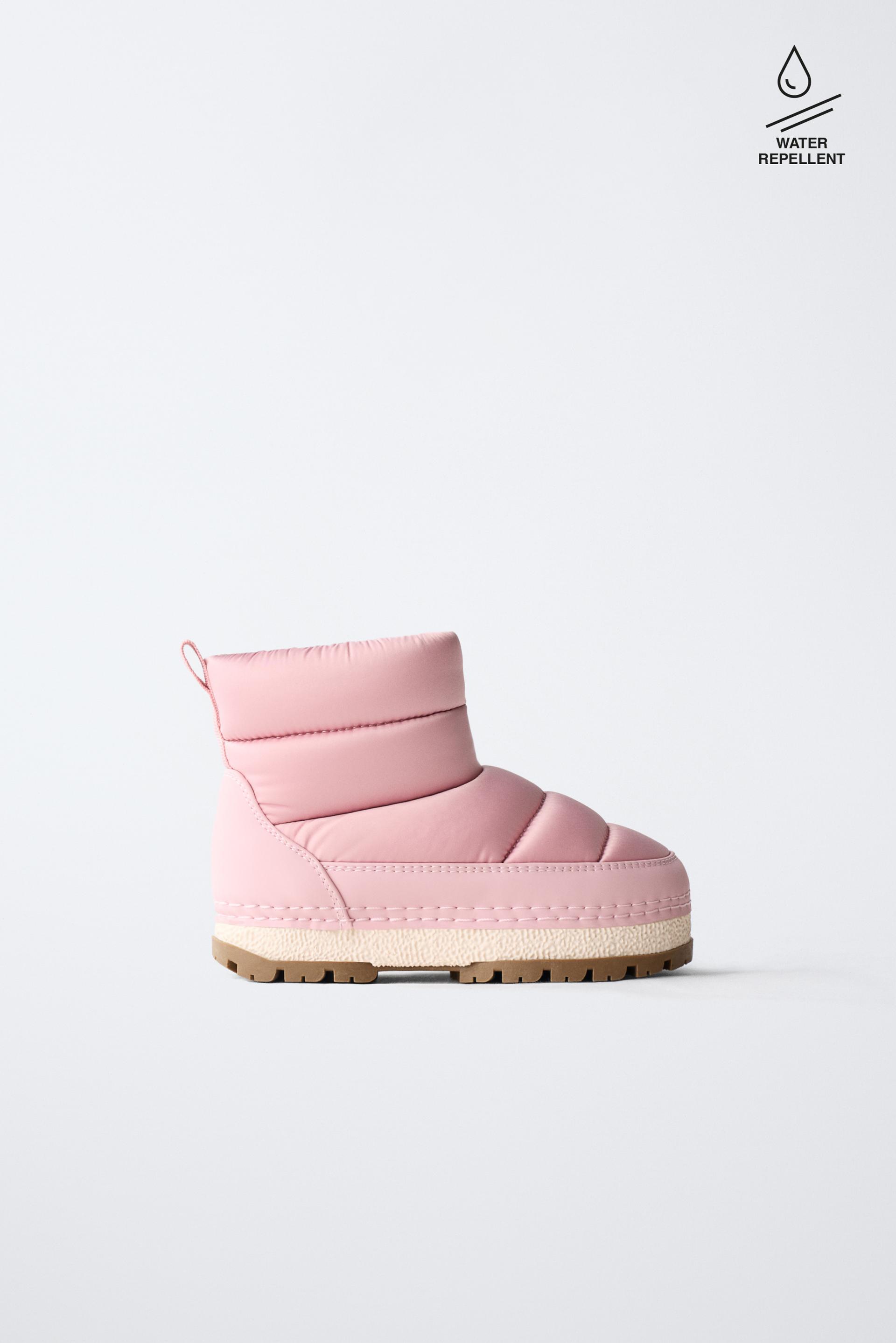 METALLIC WATER REPELLENT BOOTS by ZARA