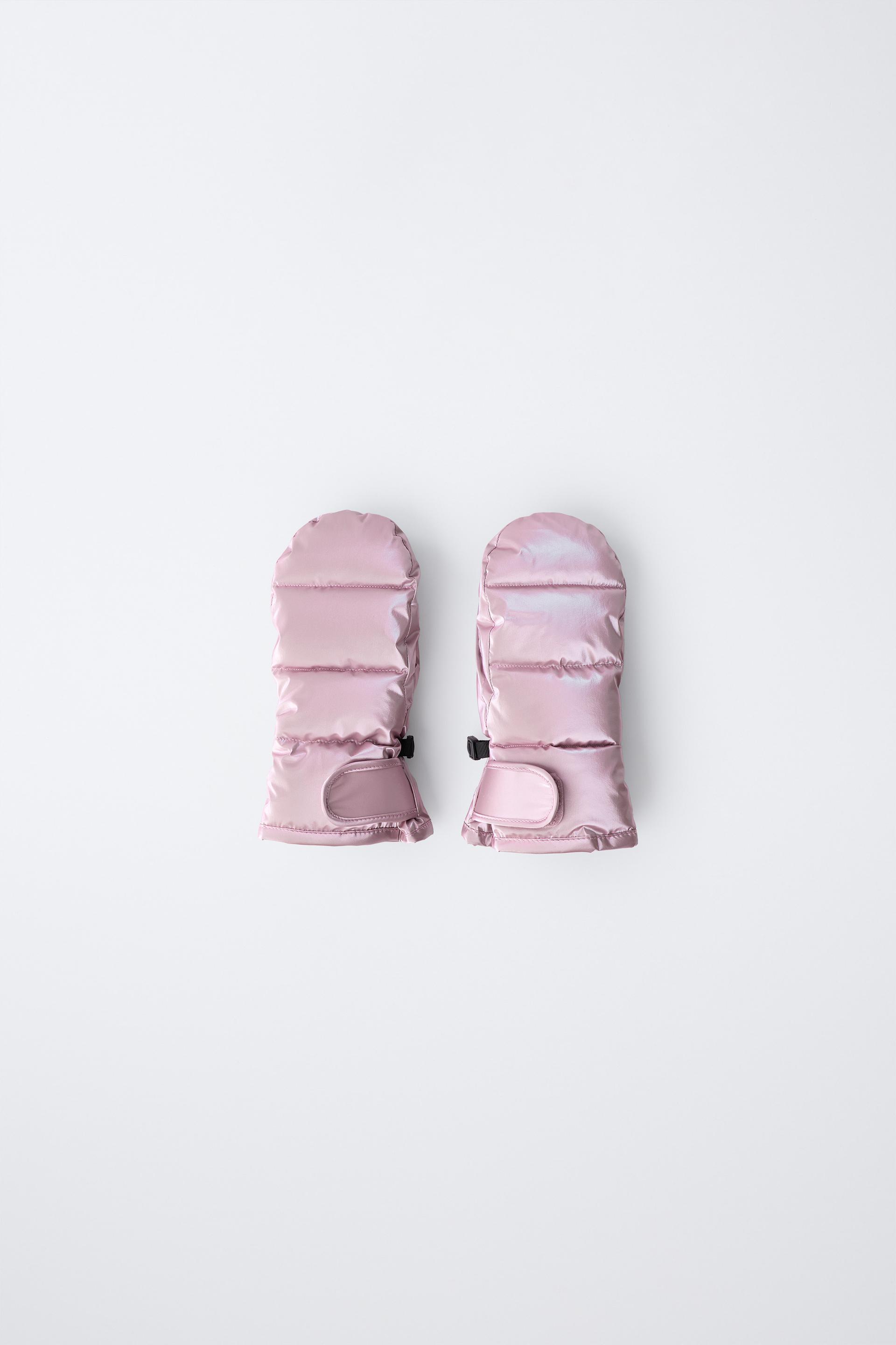 METALLIC WINDPROOF SKI COLLECTION MITTENS by ZARA