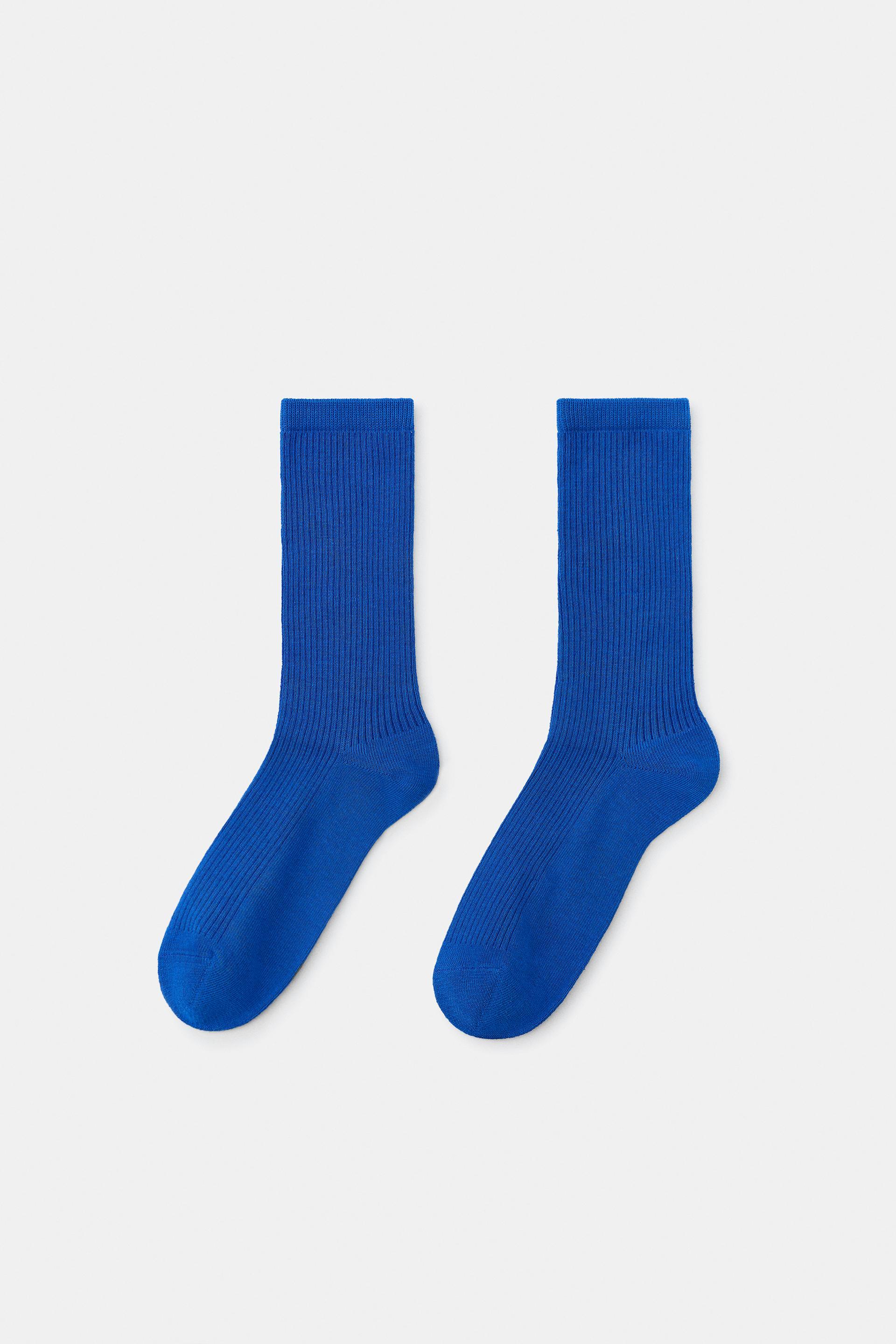 MICRO RIB COTTON SOCKS by ZARA