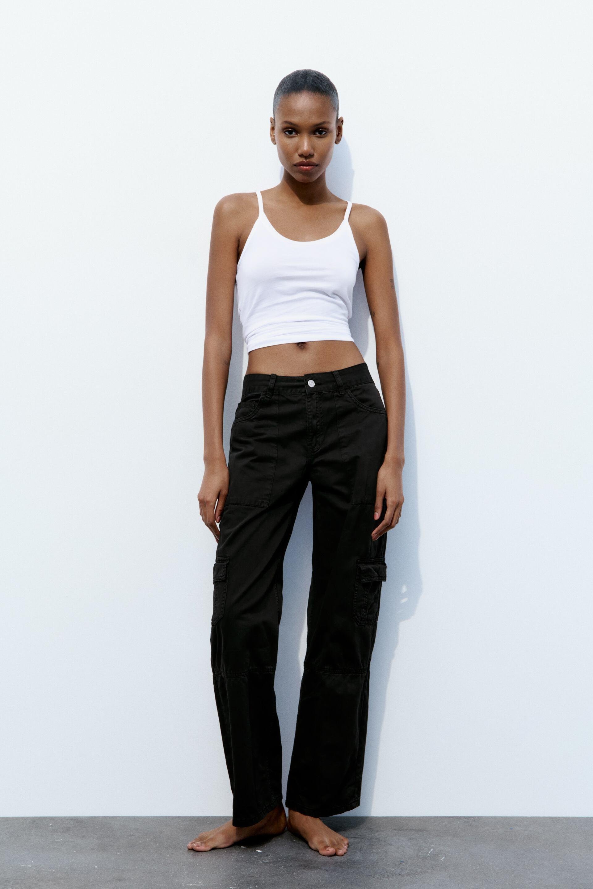 MID RISE CARGO PANTS by ZARA